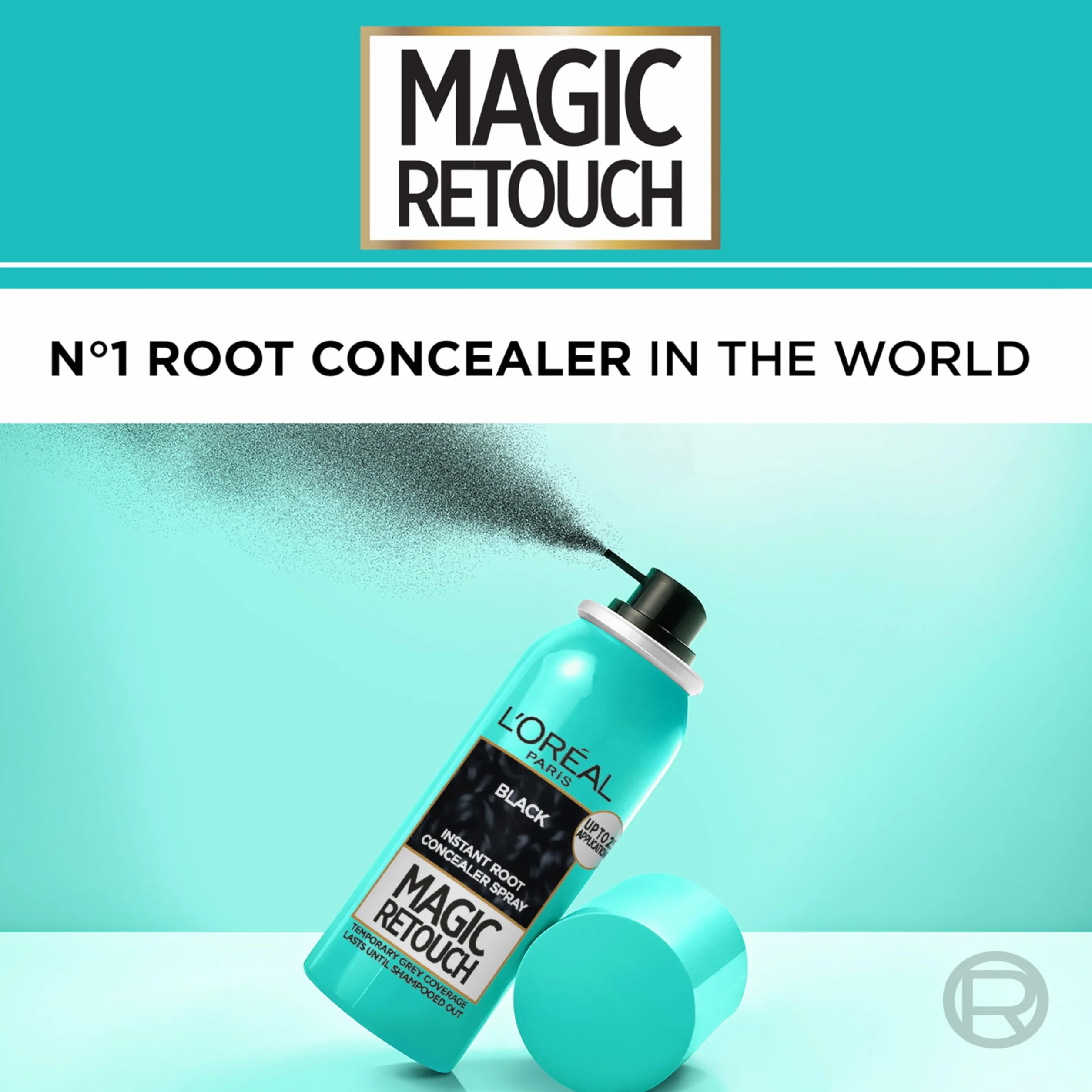 L'Oréal Magic Retouch Instant Root korektor w sprayu, idealny do odświeżania szarych korzeni, 75 ml, kolor: brązowy mahoniowy