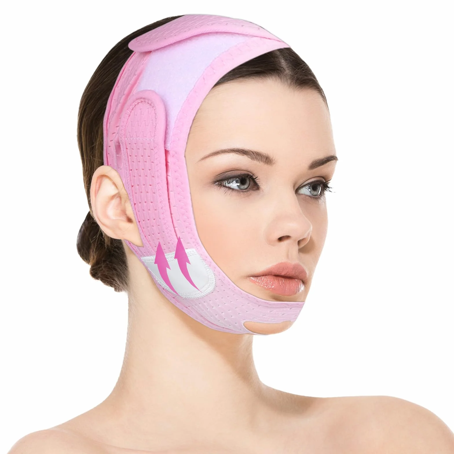 WLLHYF V Line Lifting Mask Wielokrotnego użytku podwójny podbródek reduktor podbródka paski na twarz linia V paski tonizujące twarz podnoszenie i dokręcanie zapobiegają zwiotczeniu kobiet