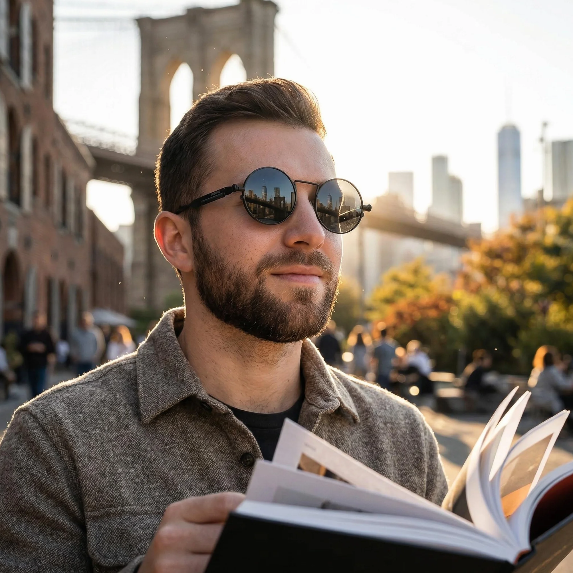 KINGSEVEN OKULARY przeciwsłoneczne Lenon Steampunk Okrągłe Lenonki