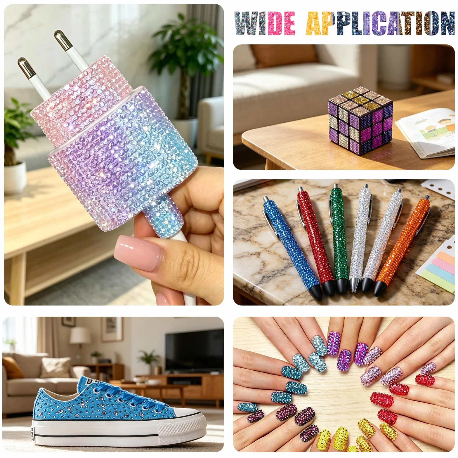 Zestaw Błyszczących Dżetów Żywicznych 33000 Sztuk, 42 Kolory 3mm Płaski Tył do Nail Art