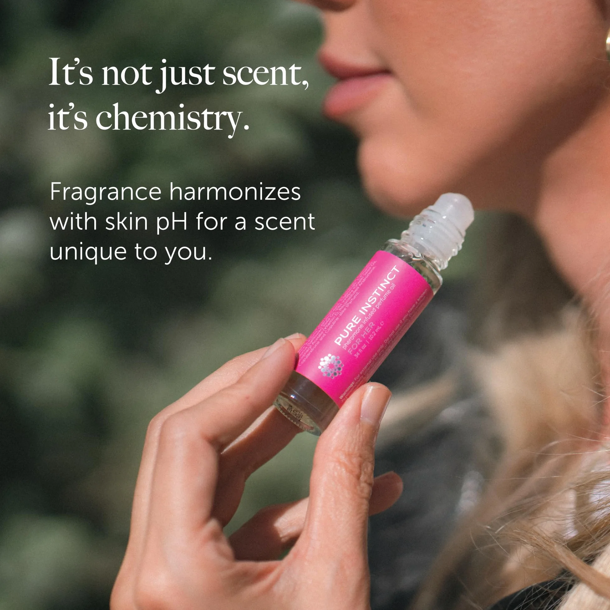 Pure Instinct Feromonowy olejek perfumowany dla niej - kulka 10,2 ml | 0,34 Fl. Oz