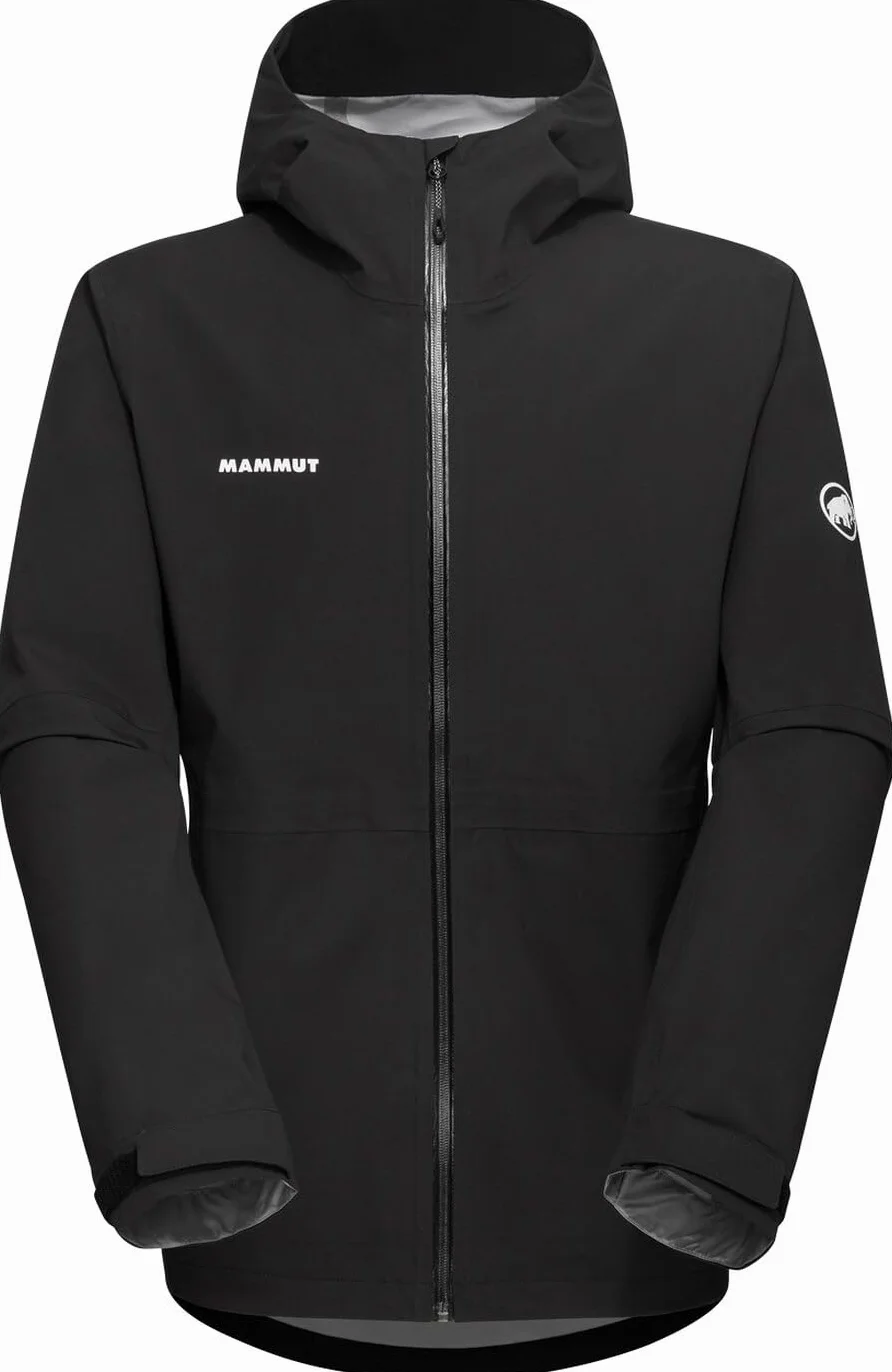 Mammut Linard Guide HS męska kurtka z kapturem, hardshell, kurtka turystyczna, czarny/głęboki morski