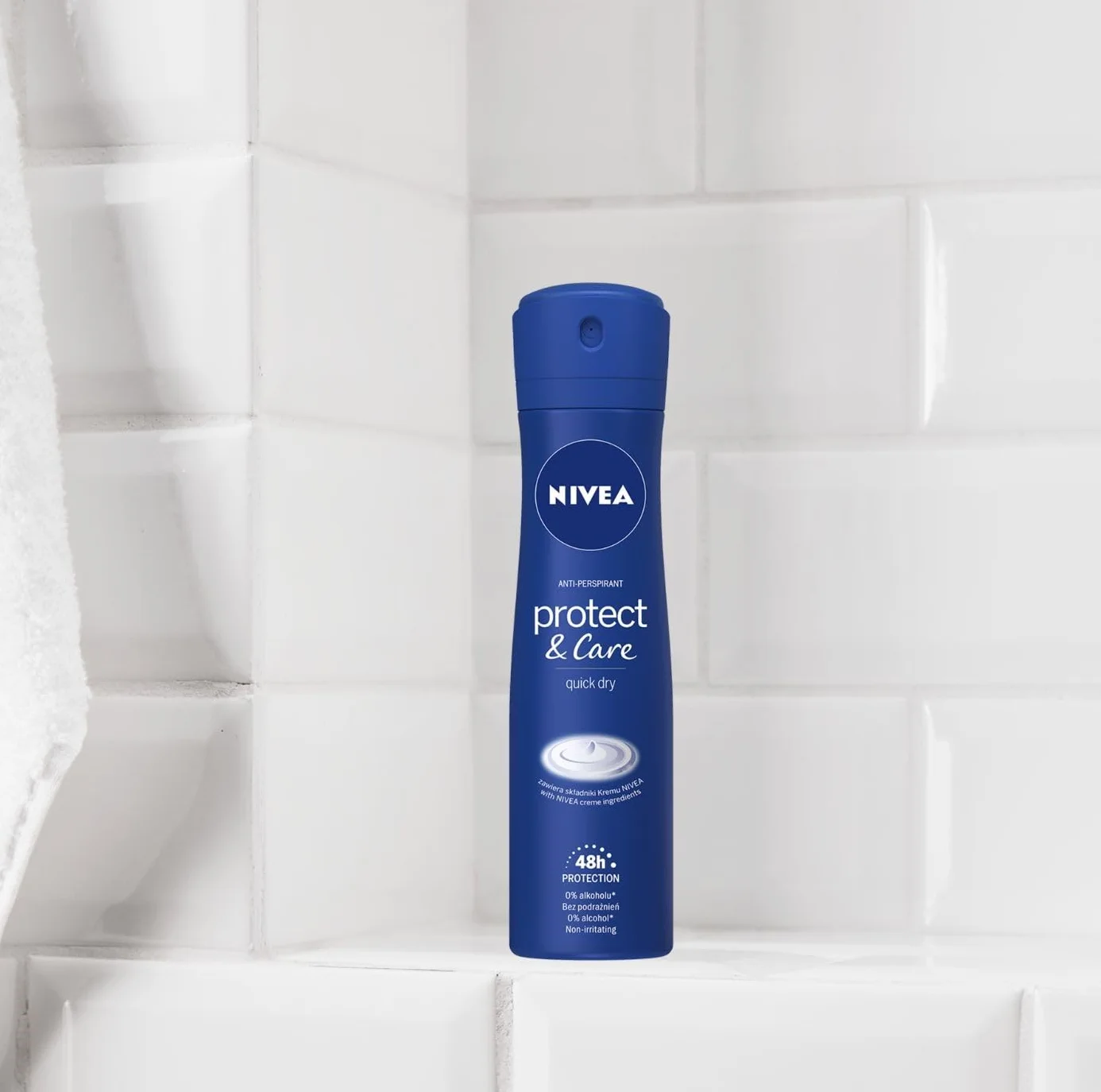 NIVEA Protect&Care 48 H Antyperspirant w sprayu dla kobiet 150 ml