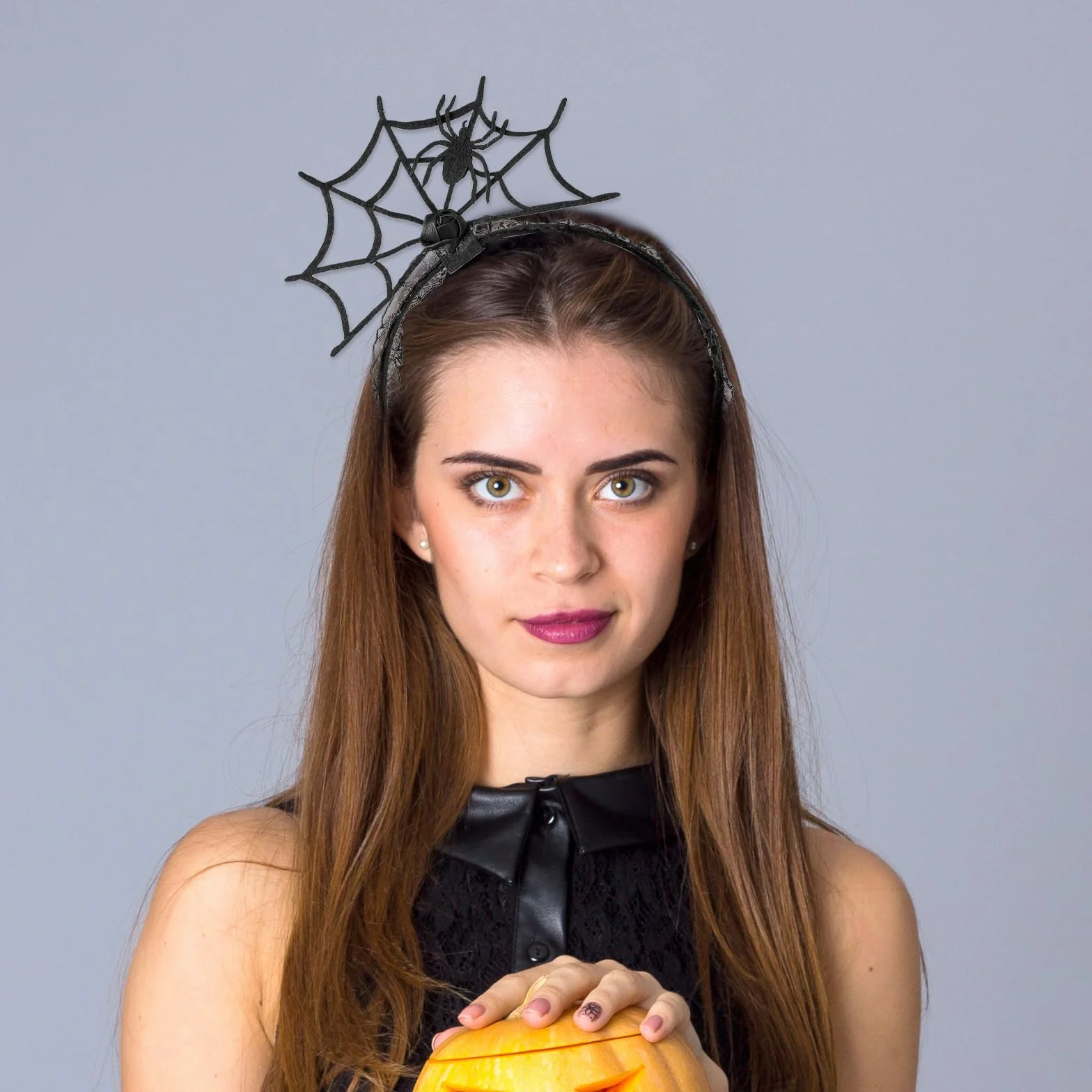 Opaska na głowę na Halloween, pajęczyna, obręcz do włosów, cosplay, maskarada, pająk, fascynator, nakrycie głowy, pająk, akcesoria do włosów dla kobiet, Halloween, impreza, cosplay, maskarada,
