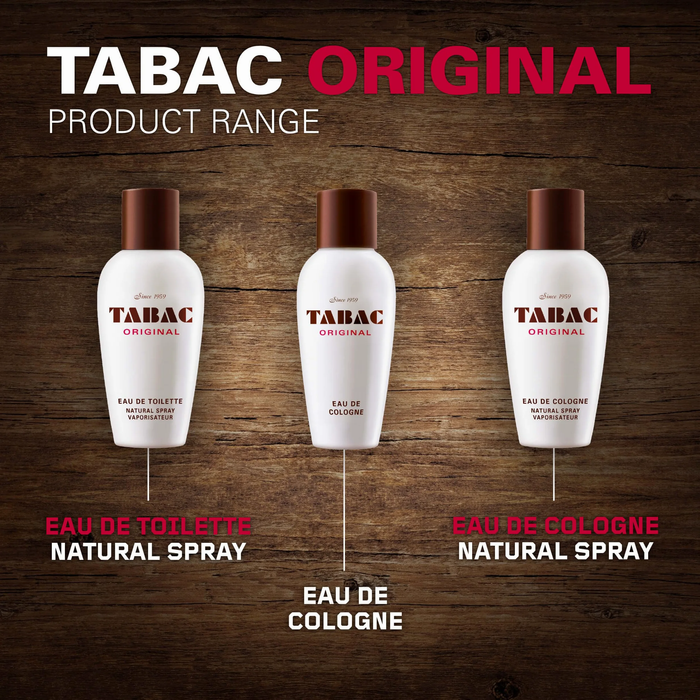 Tabac Original Eau de Cologne 150 ml Splash - korzenno-świeży zapach męski