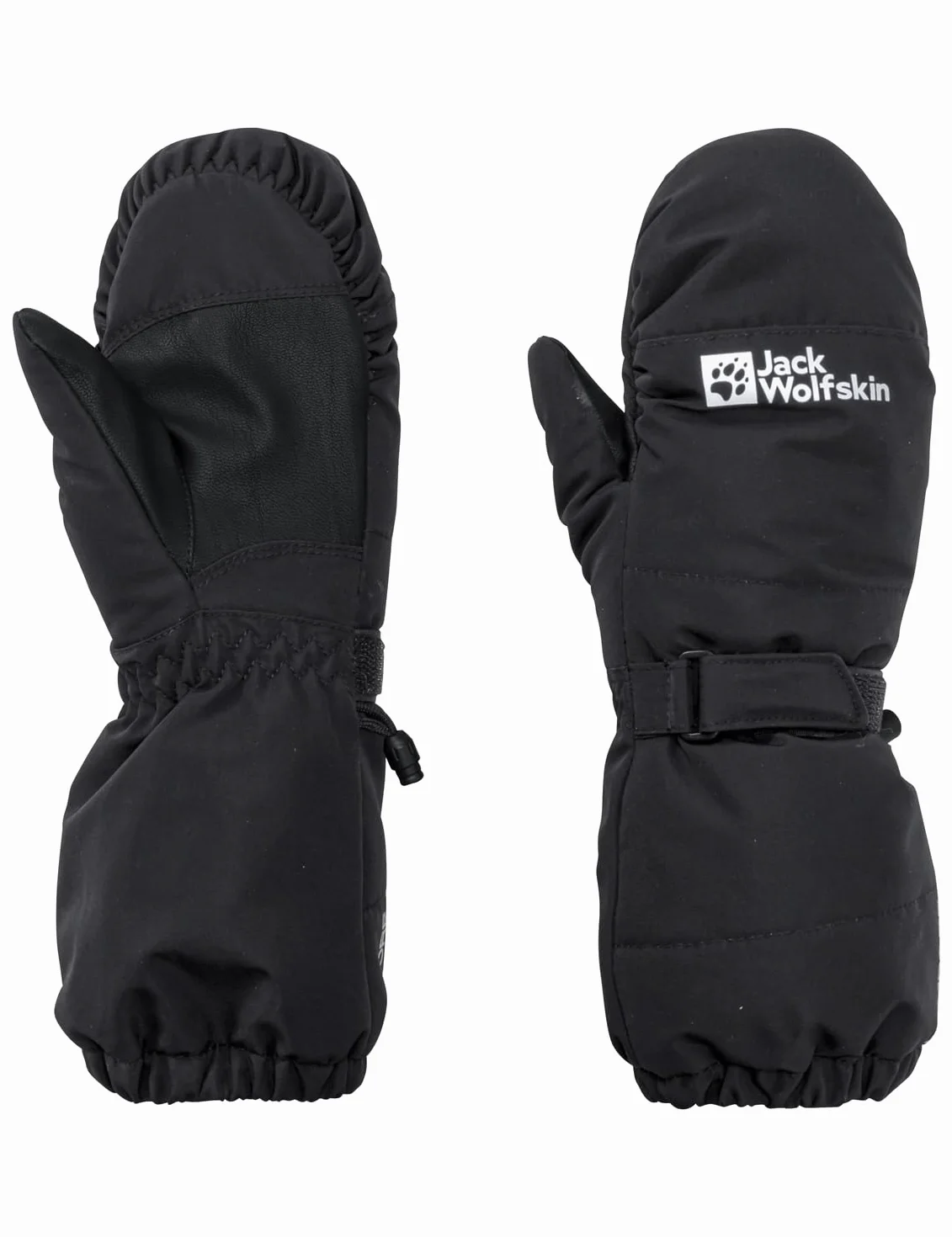 Jack Wolfskin Unisex dziecięce rękawiczki zimowe 2 l, czarne, 140, czarny, 140