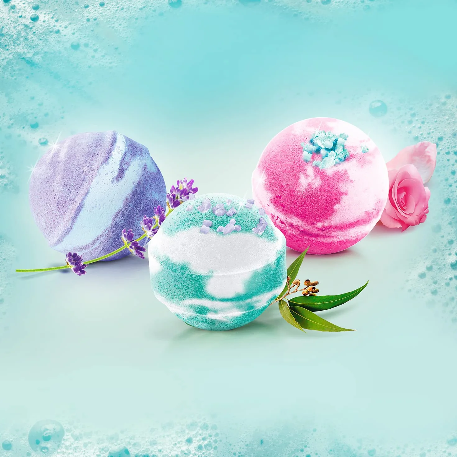 Canal Toys - Tak Bomb DIY-Zestaw do tworzenia 3 musujących kulek do kąpieli - Aromaterapia Bath 3 Pack-BBD 039, Wielokolorowy