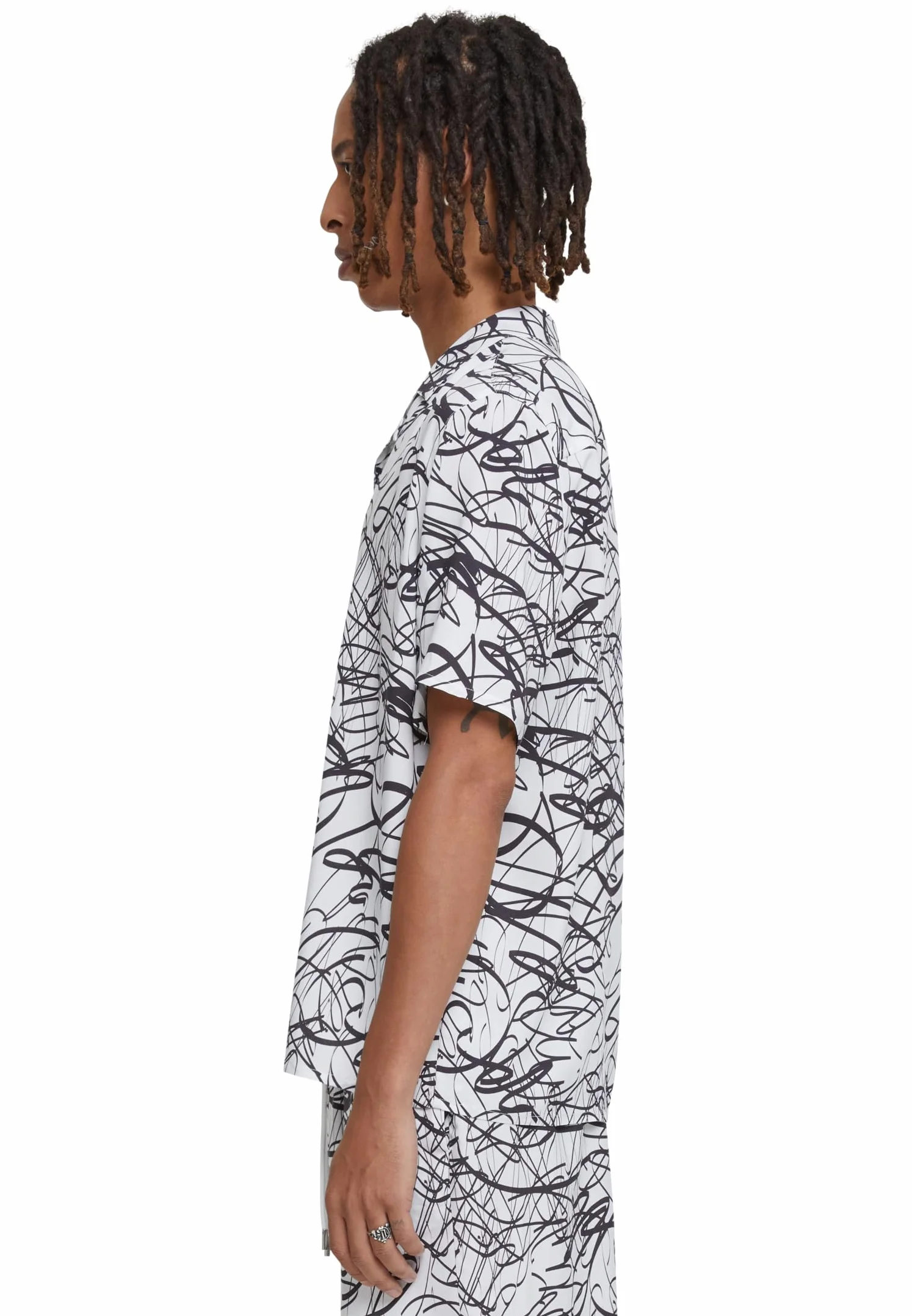Urban Classics Koszula Mężczyźni Tb4150-viscose Aop Resort Shirt