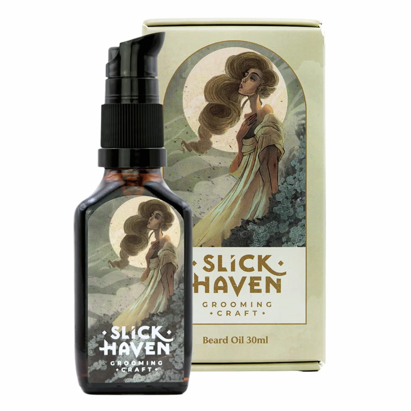 White Lady olejek do brody 10ml / 30ml – kwiatowo-orientalny – rzemieślnicza jakość, naturalna pielęgnacja brody, chroni i nawilża brodę