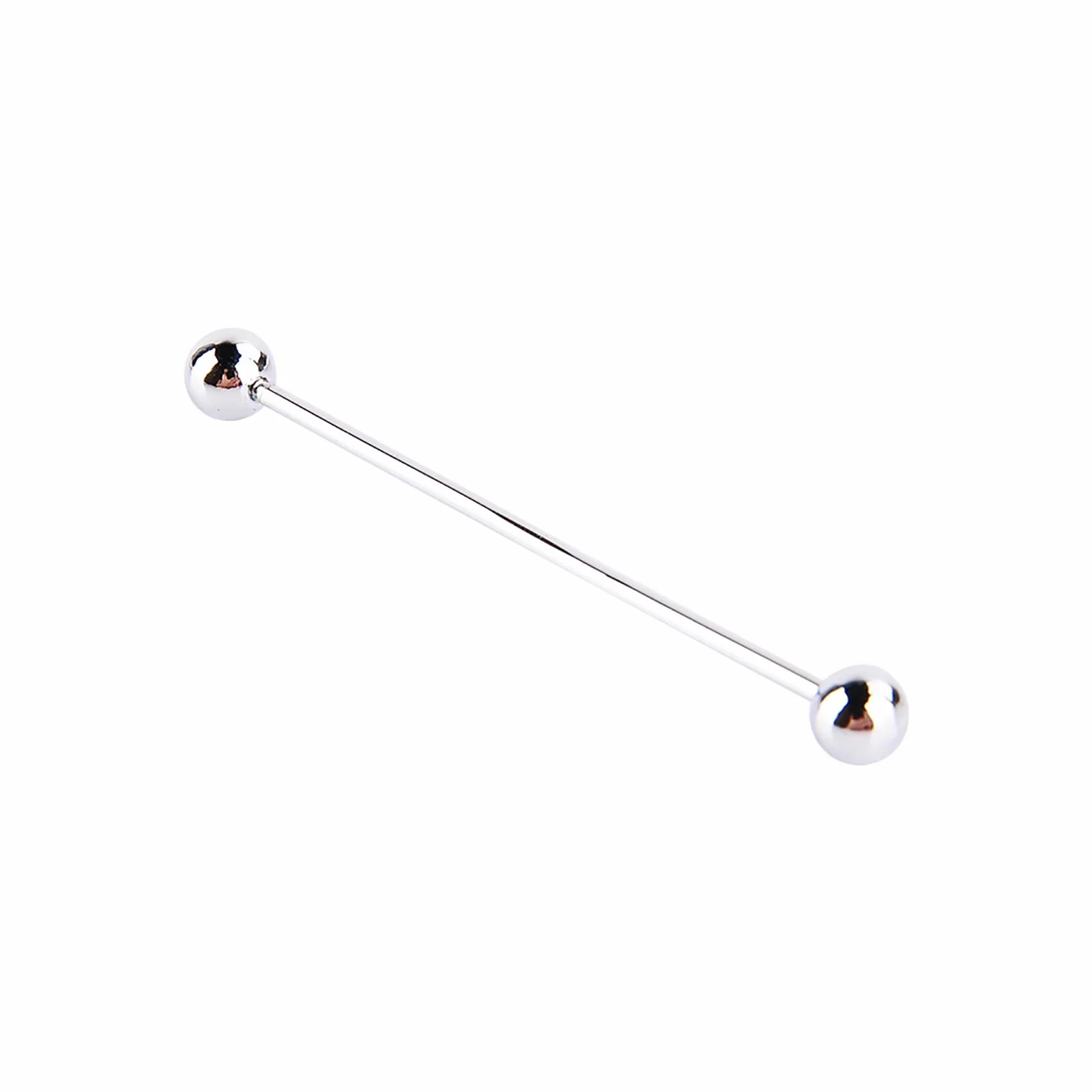 2 sztuki broszki wesele urodziny impreza 6 cm, Decor kołnierzyk koszuli mężczyźni srebrna igła do krawata Stud Barbell zapięcie broszka
