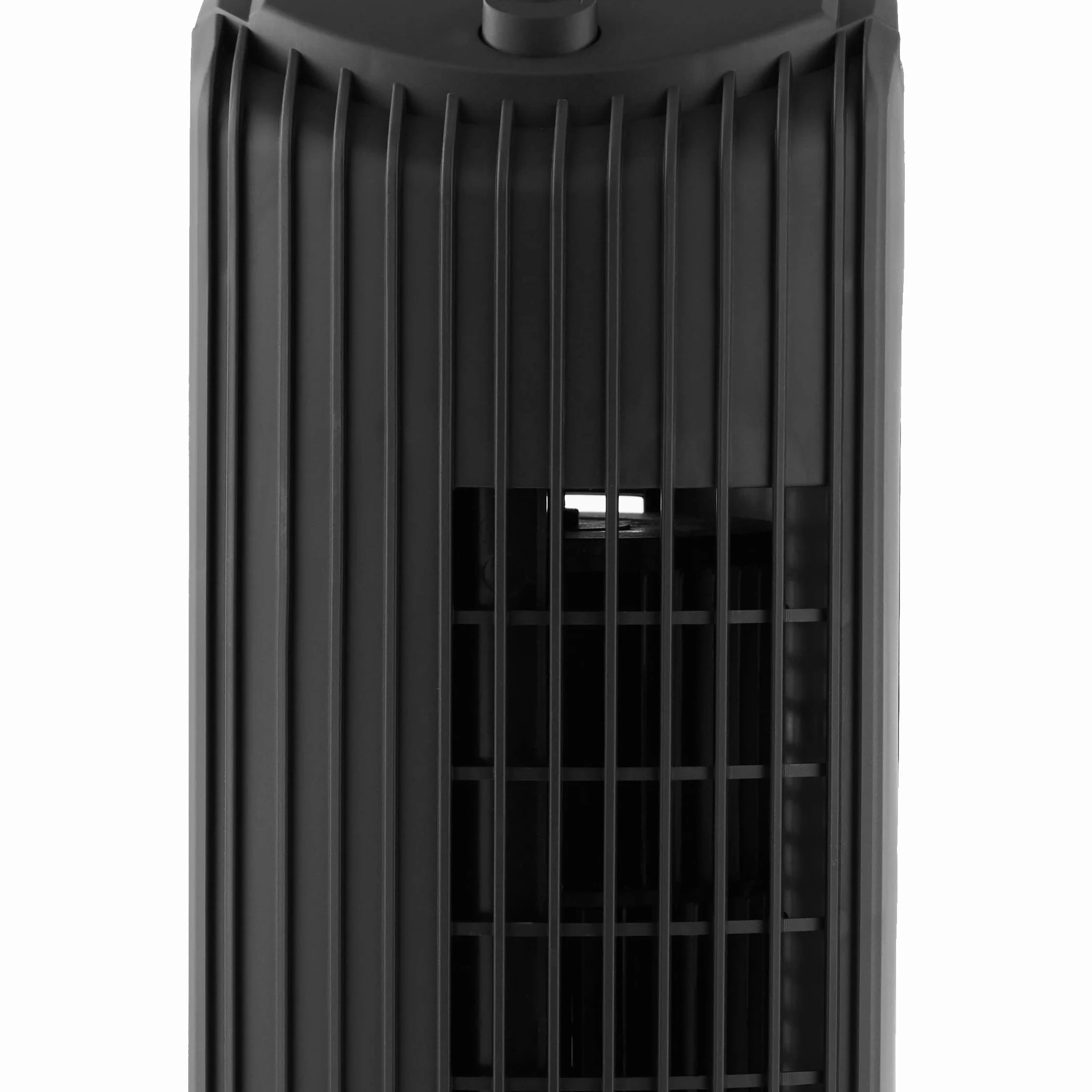 Amazon Basics Oscylacyjny Wentylator Kolumnowy o Wysokości 71 cm i Kącie Obrotu 60 Stopni do Sypialni, Salonu, Biura, 3 Prędkości, Intuicyjne Sterowanie Mechaniczne, Czarny Matowy