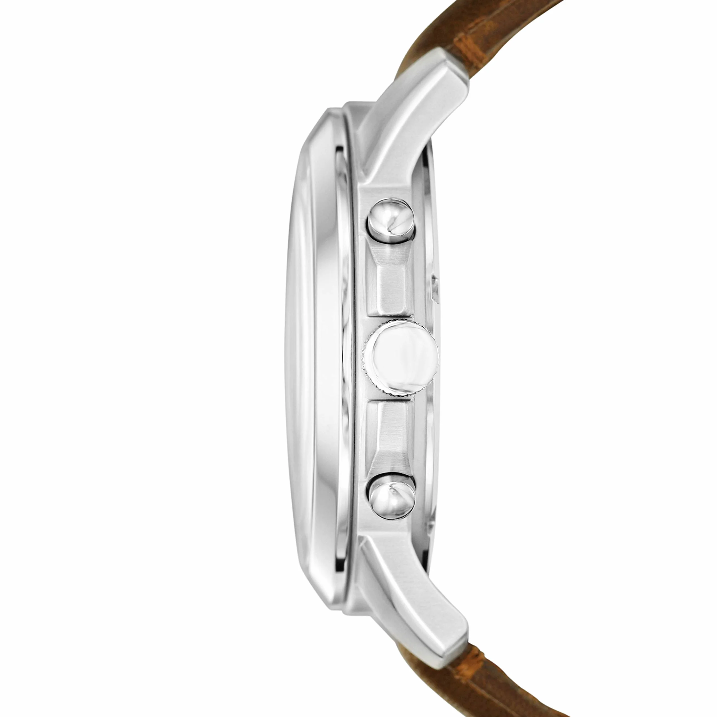 Fossil męski zegarek na rękę, kwarcowy chronograf z paskiem ze skóry lub stali szlachetnej