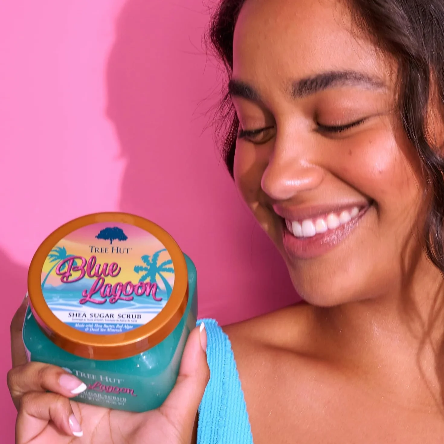 Tree Hut Blue Lagoon Peeling Cukrowy do Ciała 510 g