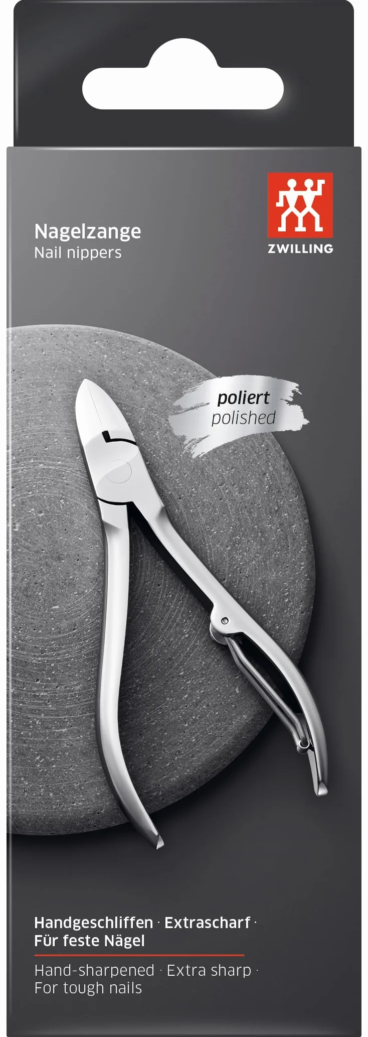 ZWILLING Cążki do paznokci 110 mm precyzyjne cięcie polerowane srebrne