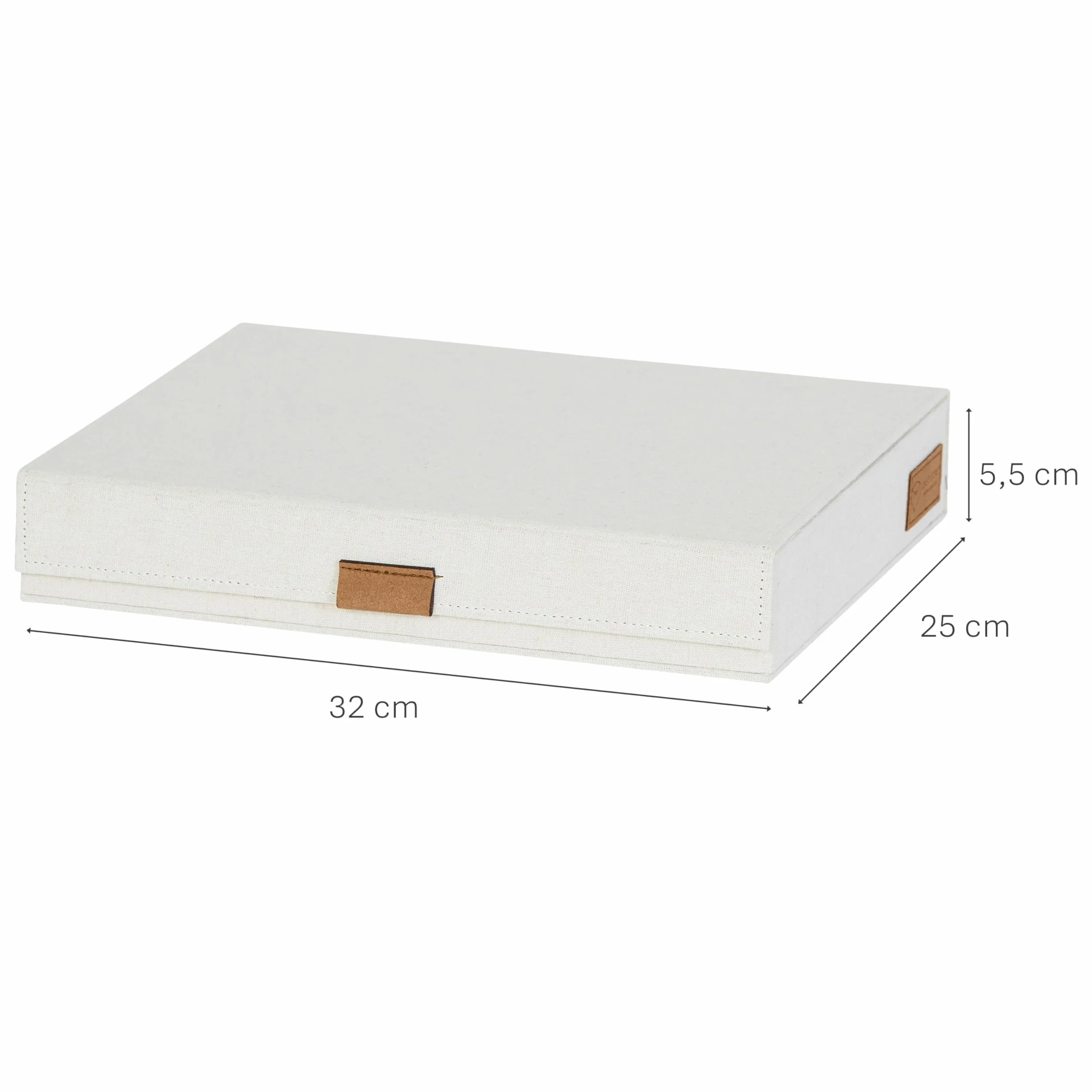 LOVE IT STORE IT organizer na 8 okularów premium – wykonany z lnu – do przechowywania kilku okularów – wzmocniony drewnem – kolor beżowy – 32 x 25 x 5,5 cm