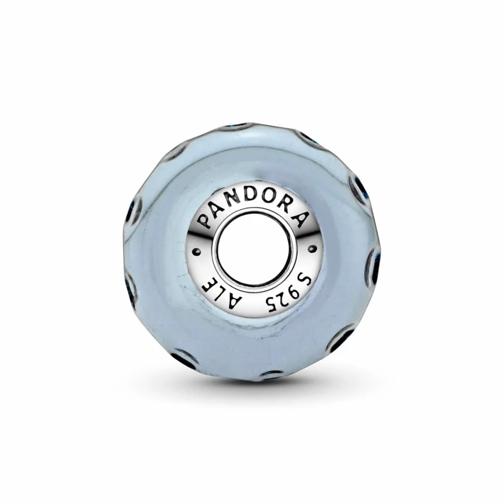 PANDORA Welliges dunkelblaues Ozean Murano-Glas Charm