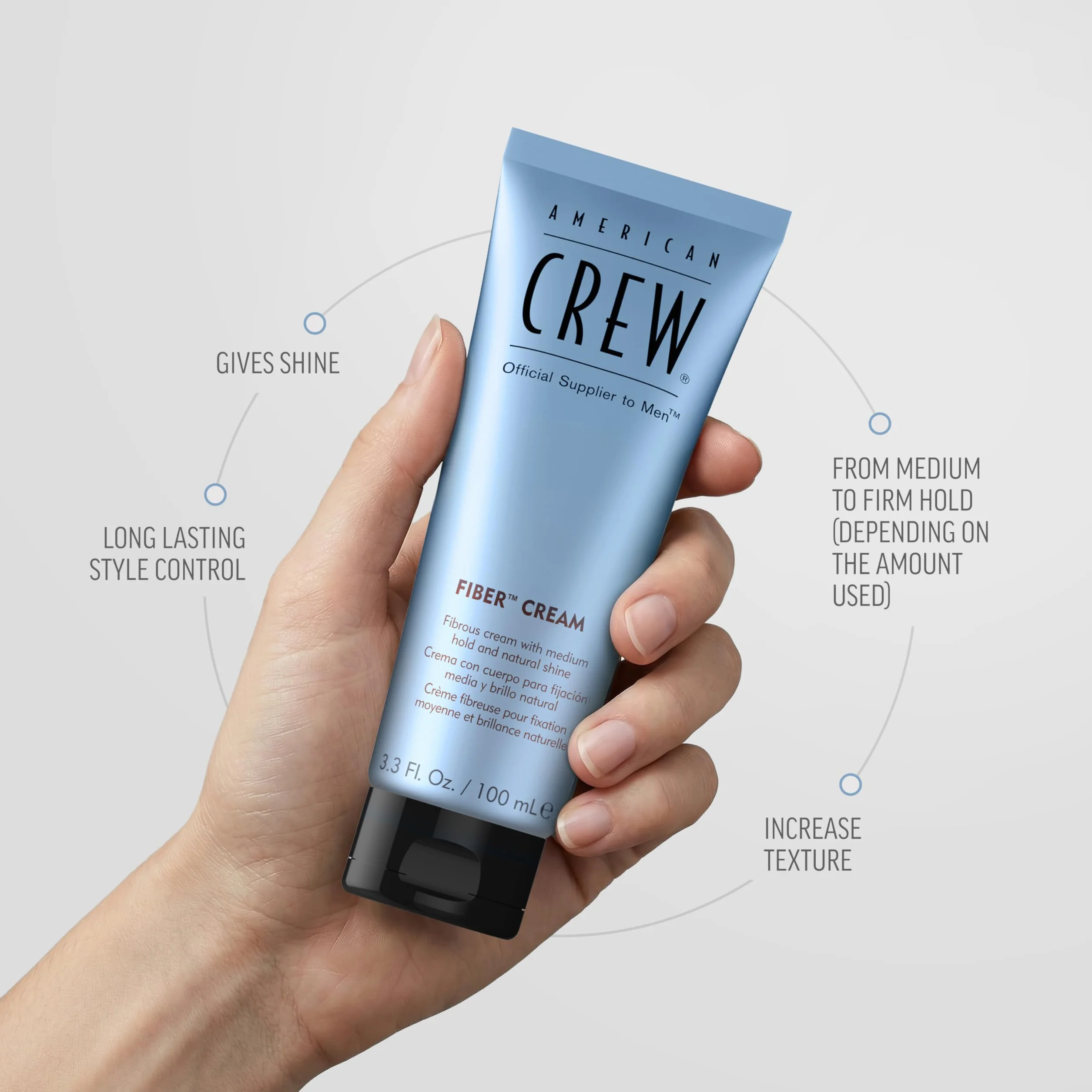AMERICAN CREW Fiber Cream 100 ml krem do stylizacji włosów średniej przyczepności