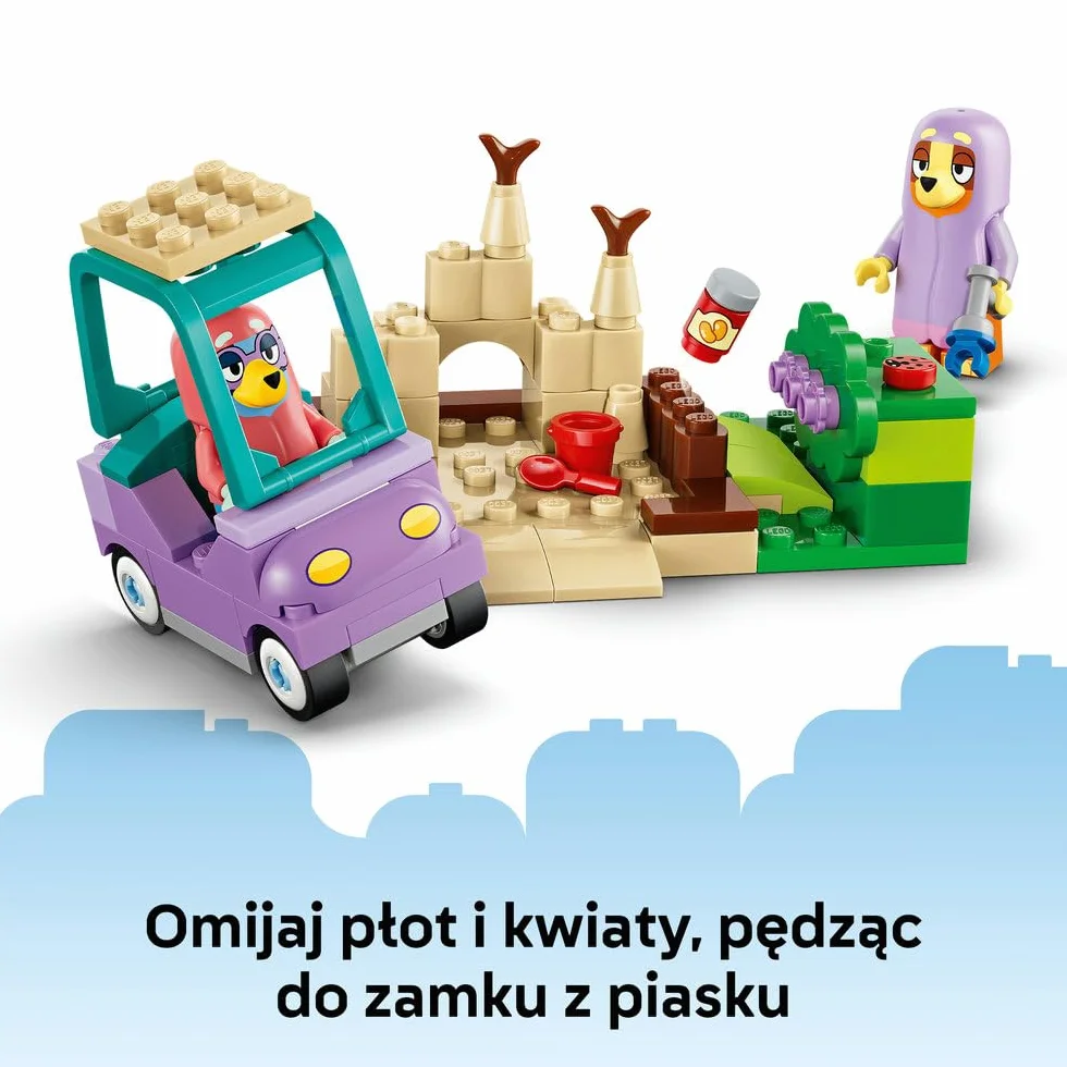 LEGO Blue Babunie z Bingo i Blue, zabawka konstrukcyjna dla dzieci, zestaw z samochodem, ogrodem i postaciami z serialu, pomysł na prezent dla chłopca i dziewczynki od 4 lat 11216