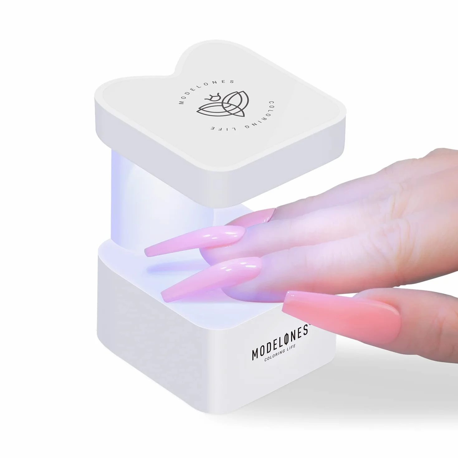 Modelones Minilampa UV do paznokci, 2 tryby timera, USB, do lakierów żelowych
