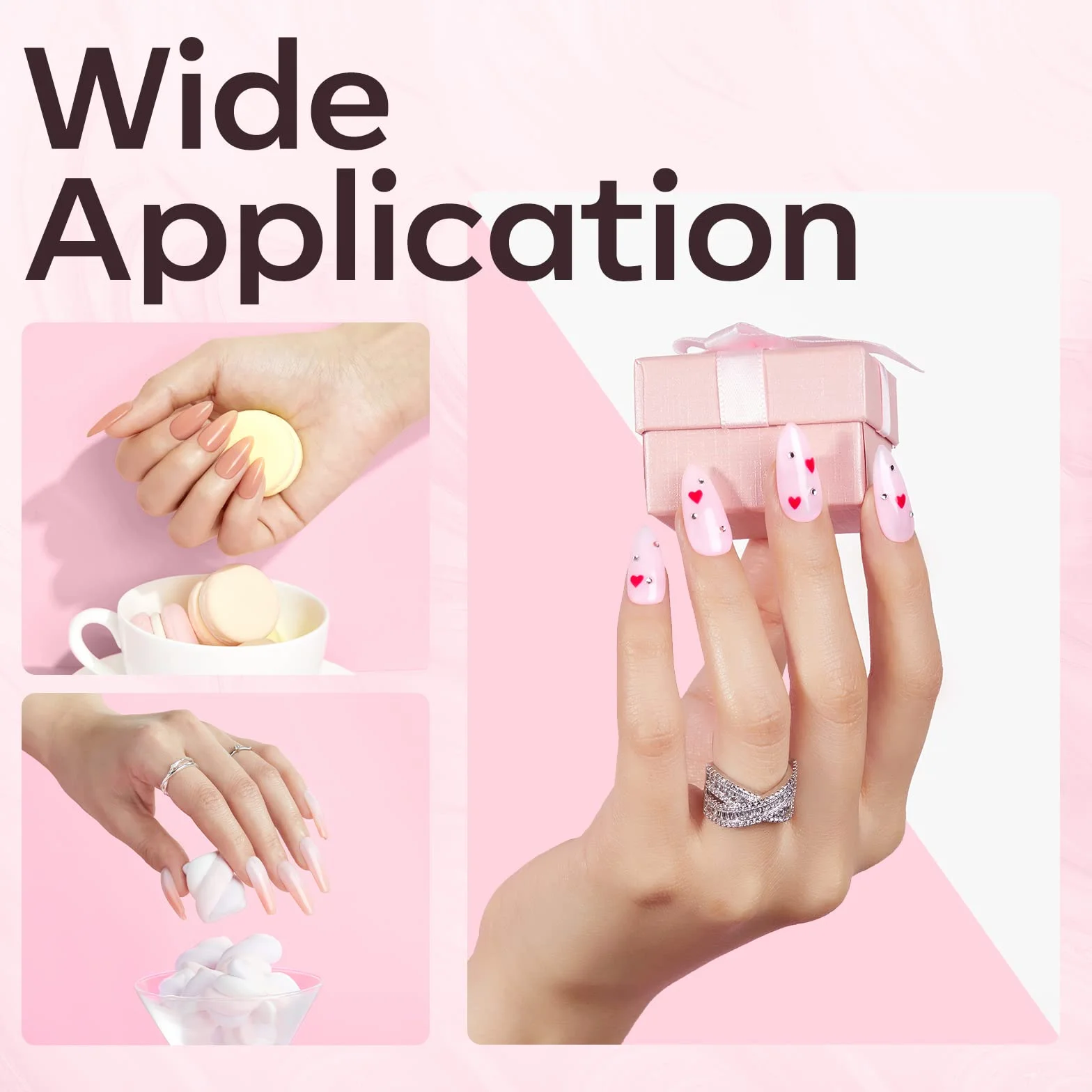 modelones 8 w 1 żel do Budowy Paznokci UV, Zestaw Gummy Base Pose Americaine, Półtrwały Lakier Hybrydowy UV, Kapsułki i Przedłużki do Manicure