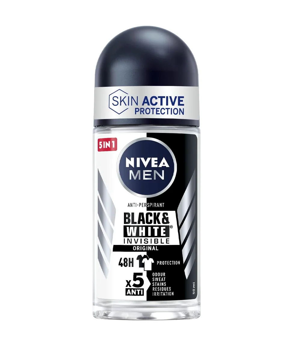 Nivea Black & White Invisible Original Dezodorant 6 x 50 ml