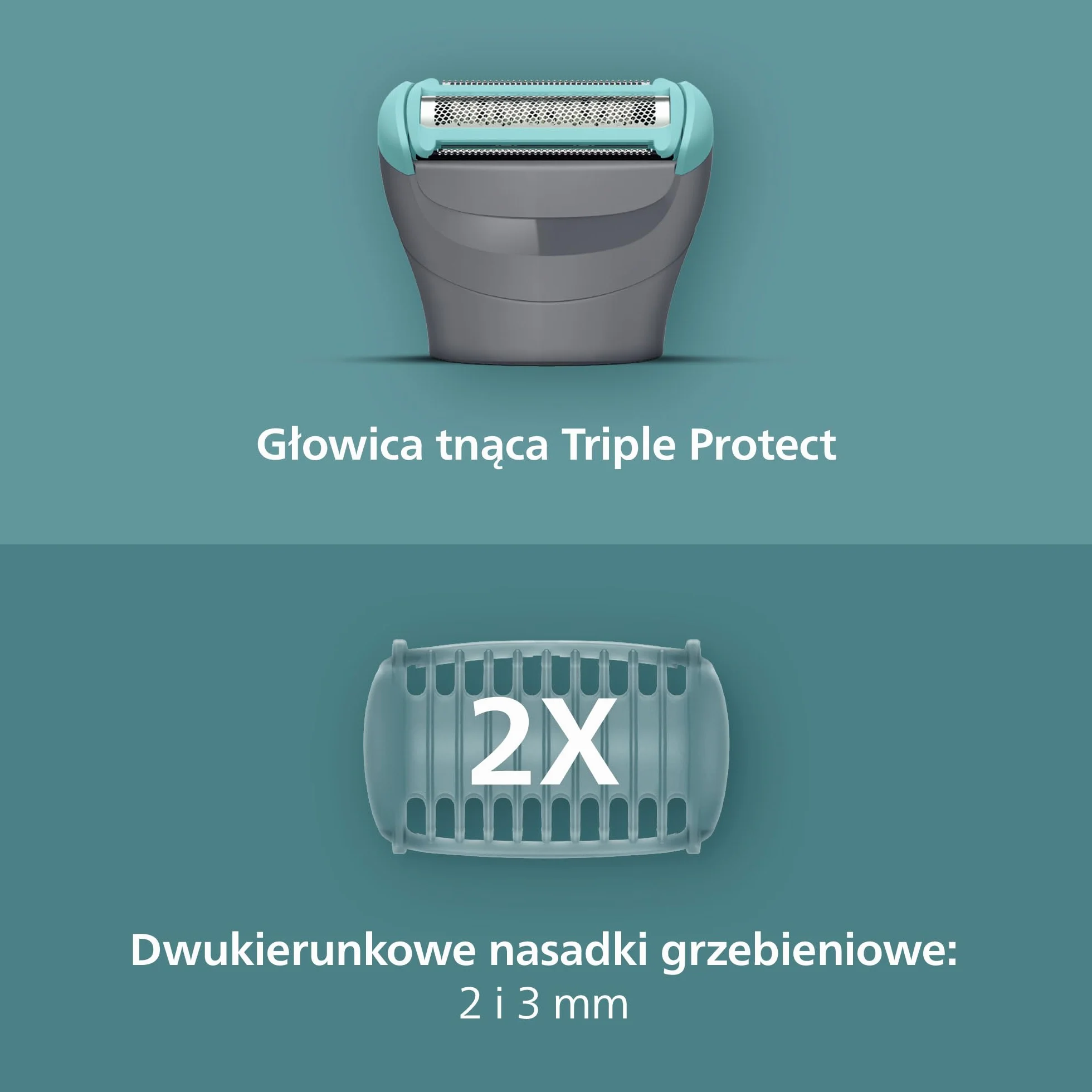 Philips Body Groomer 3000 BG3480/15 trymer do ciała wodoodporny 80 minut