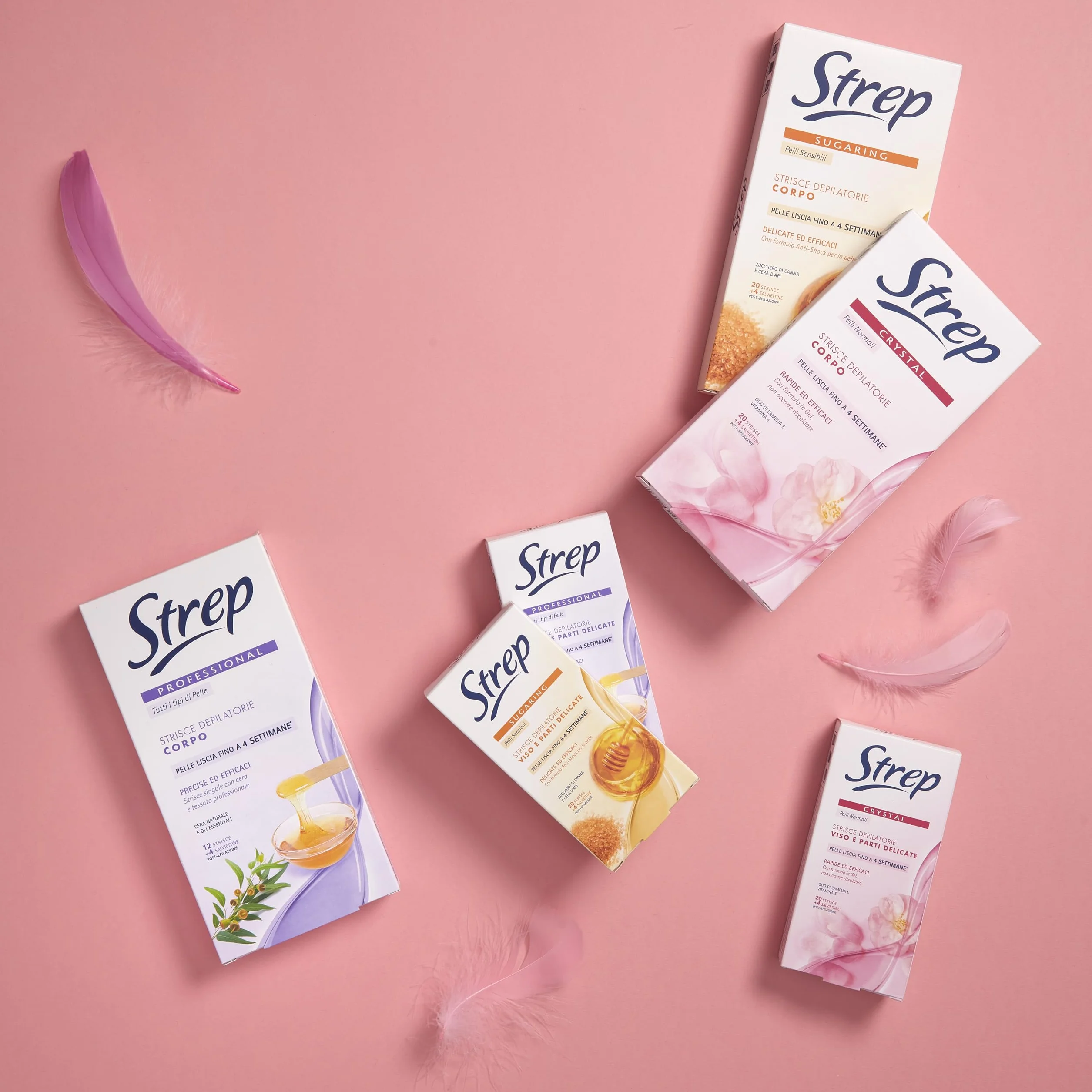 Depilatorie per il viso cristal 20 strisce