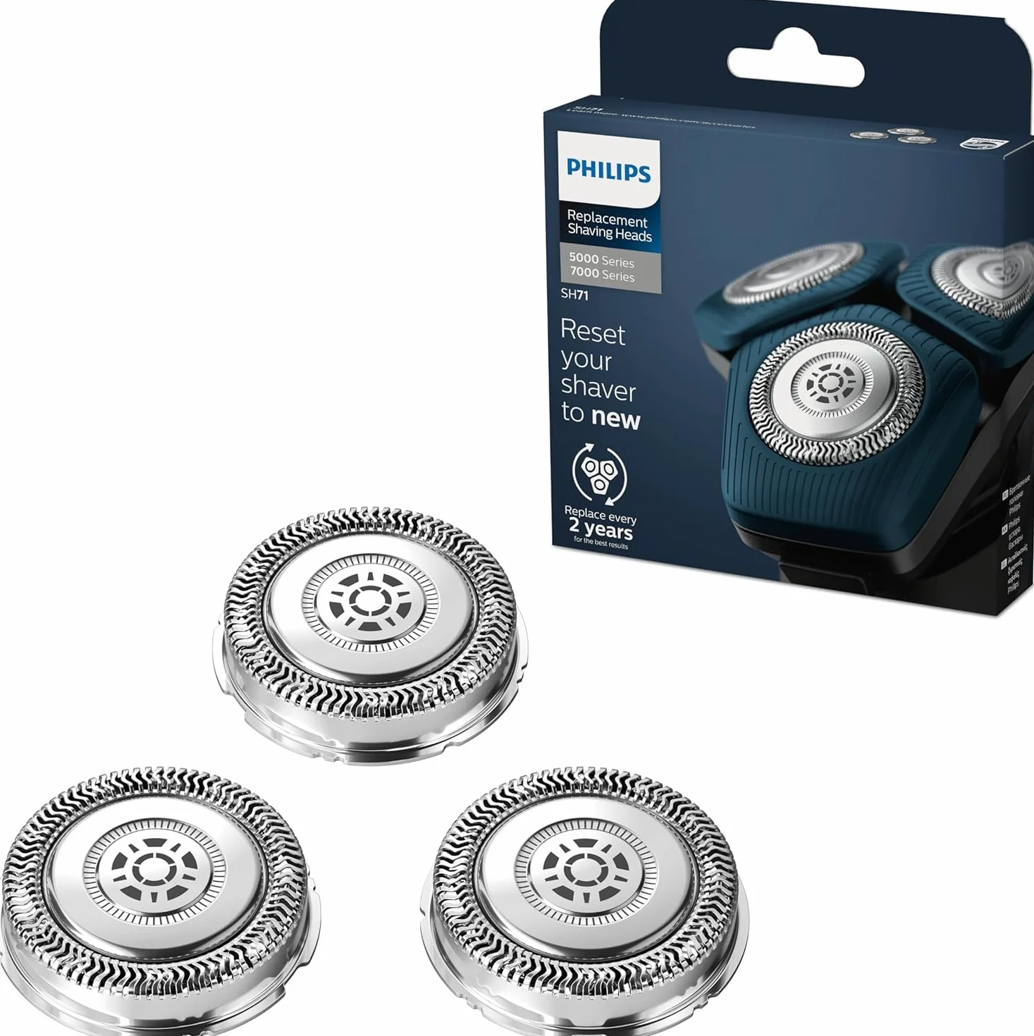 Philips Głowice golące SH71/50 do Series 7000 5000 zastępuje RQ12/70 RQ12/60 SH60/70 SH70/70