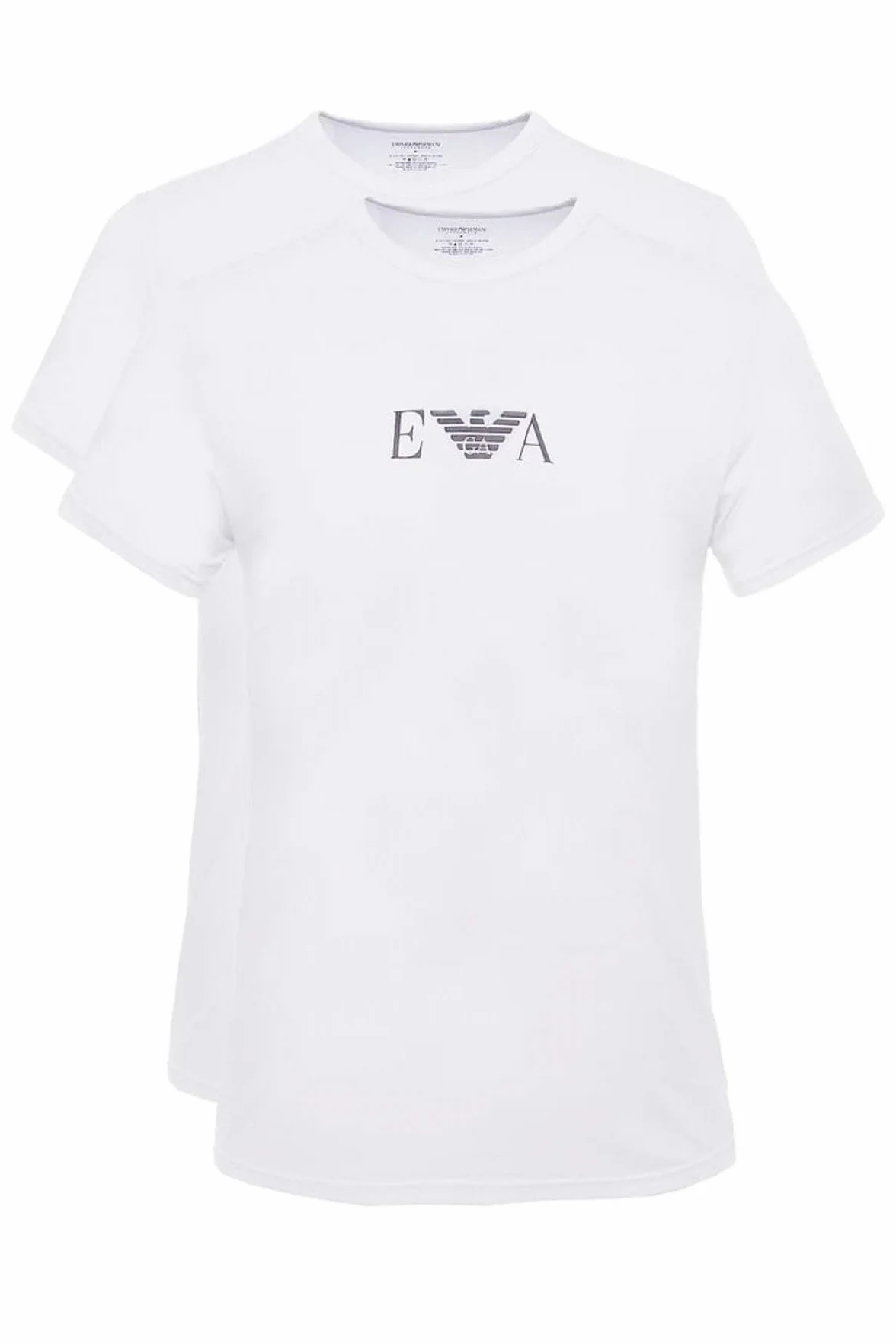 Emporio Armani Mężczyźni Koszulki Piżamy, Biały, M (2 szt.)