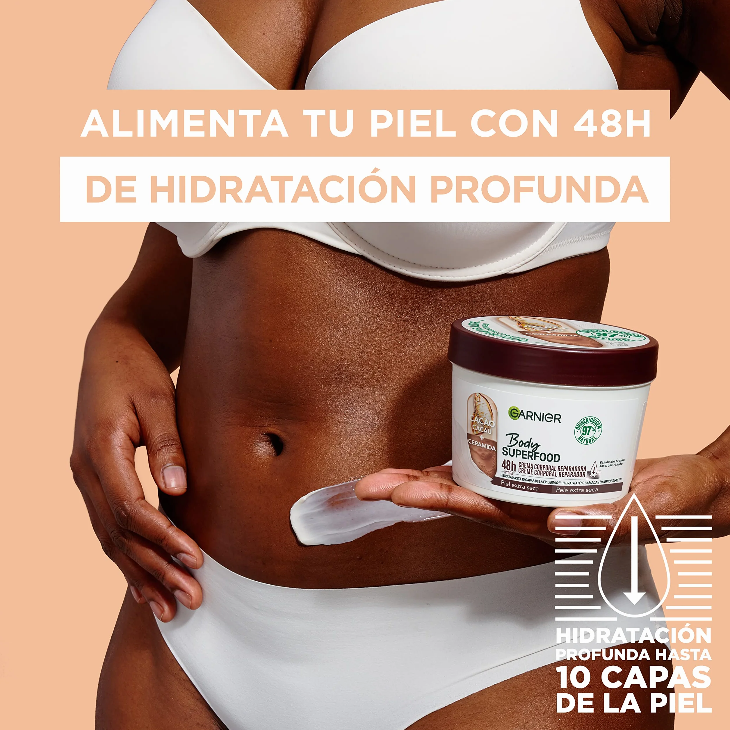 GARNIER Body Food Cacao Nawilżanie Kojąca 380 ml