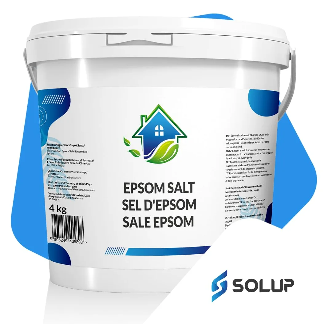 Epsom Sól Do Kąpieli, 4 kg, Sól Gorzka I Oczyszczania Jelit, Siarczan Magnezu, Naturalna