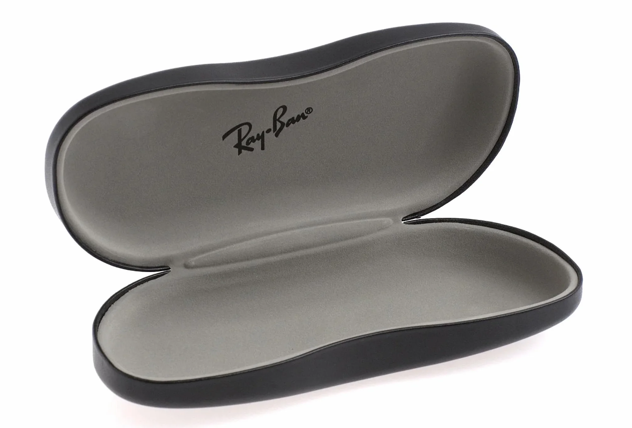 Oryginalne etui na okulary Ray-Ban z klapką - etui z klapką - twarde etui - czarne, czarny, l