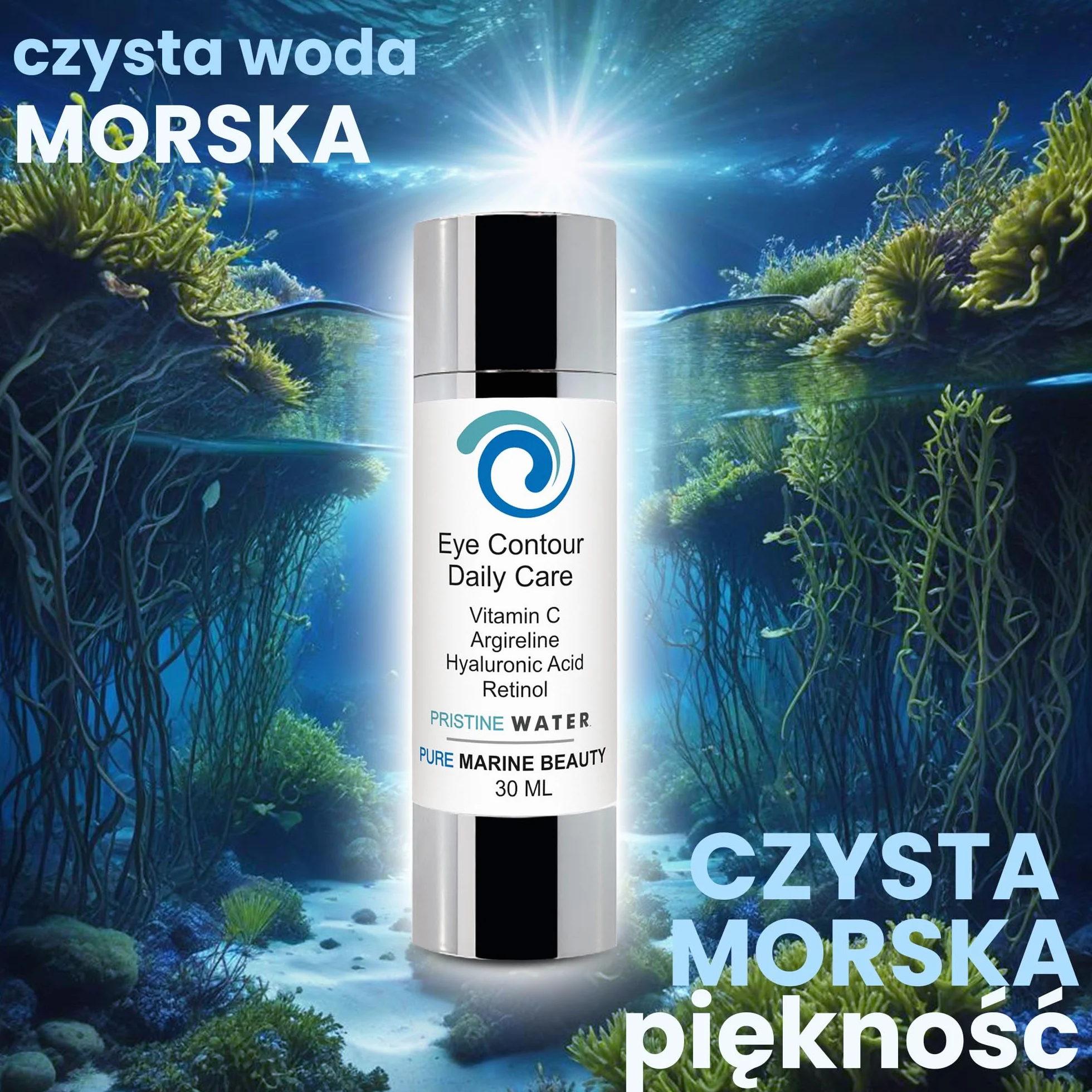 Serum do oczu z kwasem hialuronowym, Argireline i witaminą C 30 ml