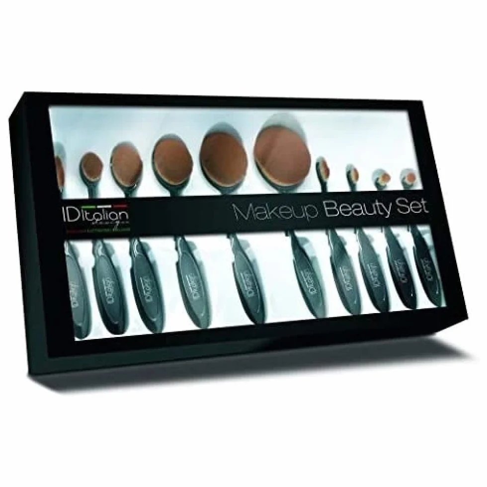Set de 10 Brochas de Maquillaje Facial ID Italian Design