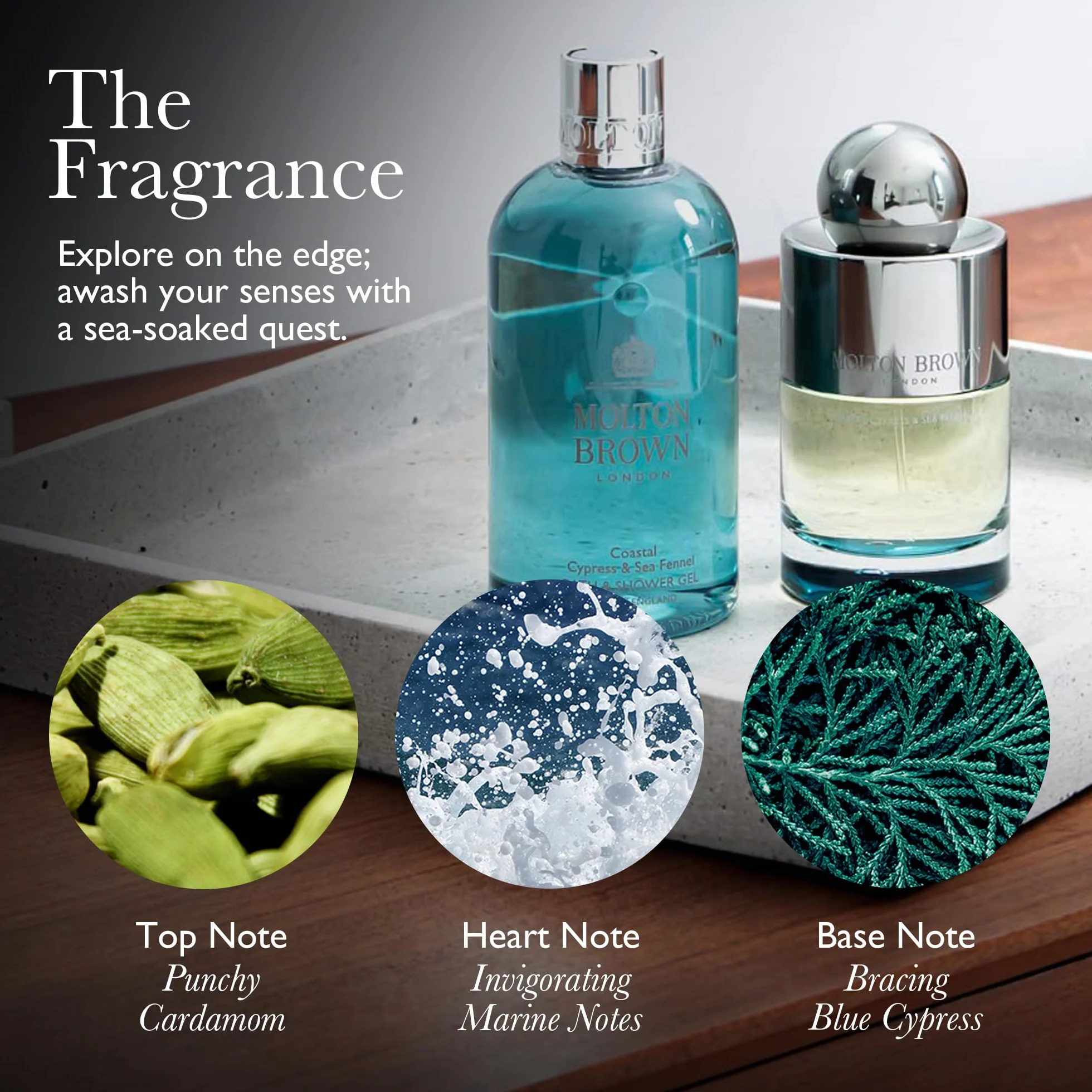 Molton Brown Coastal Cypress & Sea Fenne Sól do Kąpieli 300 g