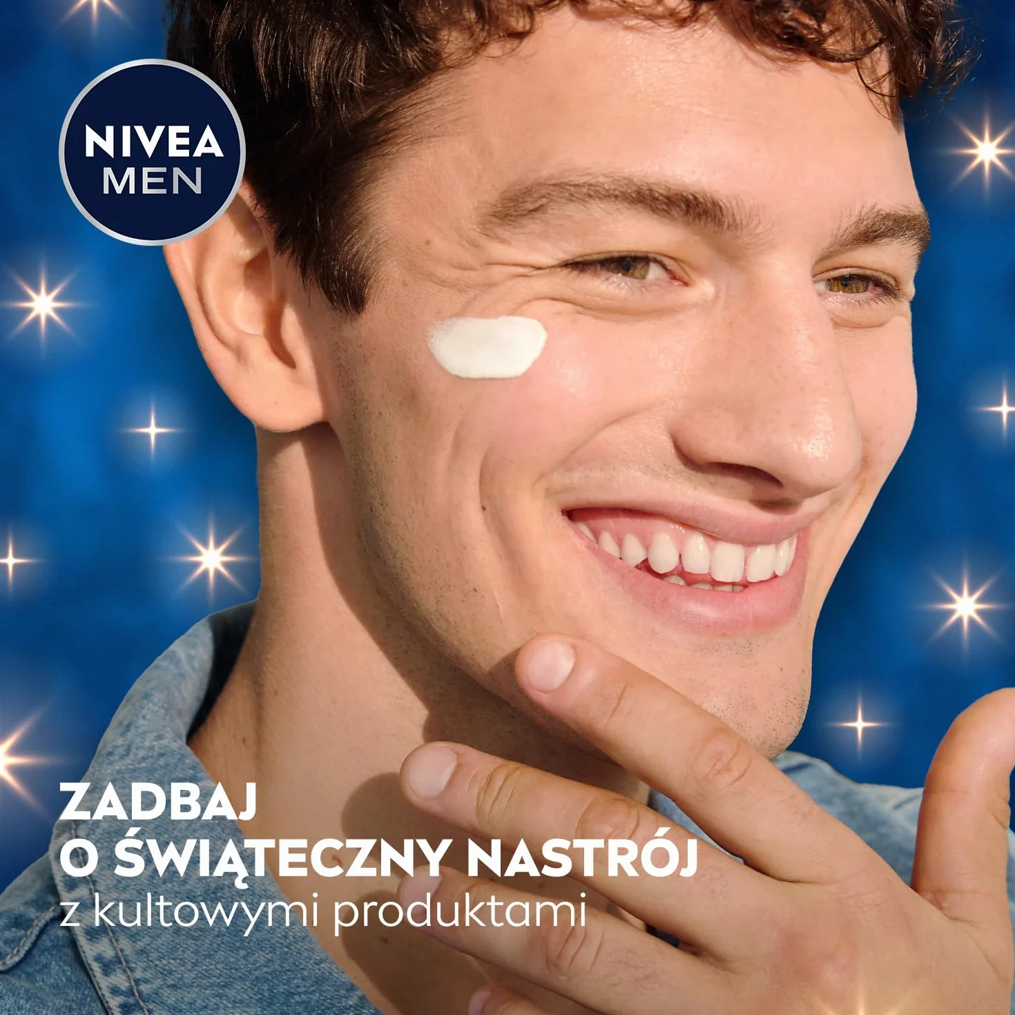 NIVEA MEN Caring Comfort Świąteczny prezent - Zestaw kosmetyków dla mężczyzn do twarzy i ciała: anyperspirant roll on, żel pod prysznic i krem nawilżający Creme