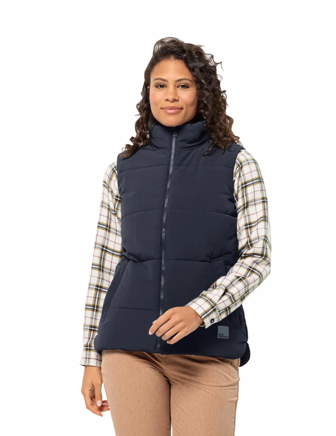 Jack Wolfskin White Frost Vest Women Vest, niebieski (Night Blue), M