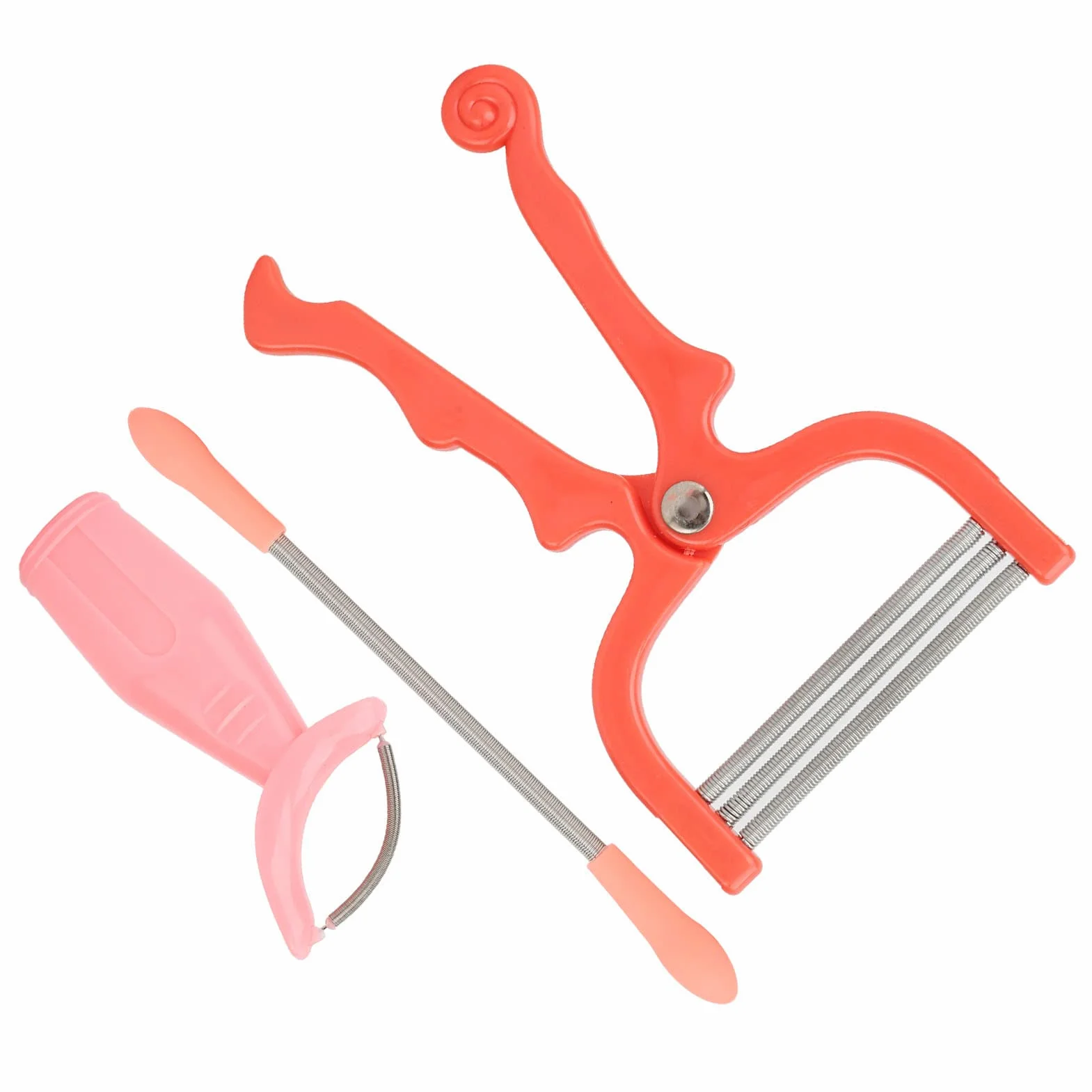 Sprężynowe depilatory, sprężyny do usuwania włosów z twarzyEpilator Stick Tools, Healifty Depilatory Tools, Remove Nnwanted Hair Przenośna stal nierdzewna Trwała bez plastiku bez pigmentów