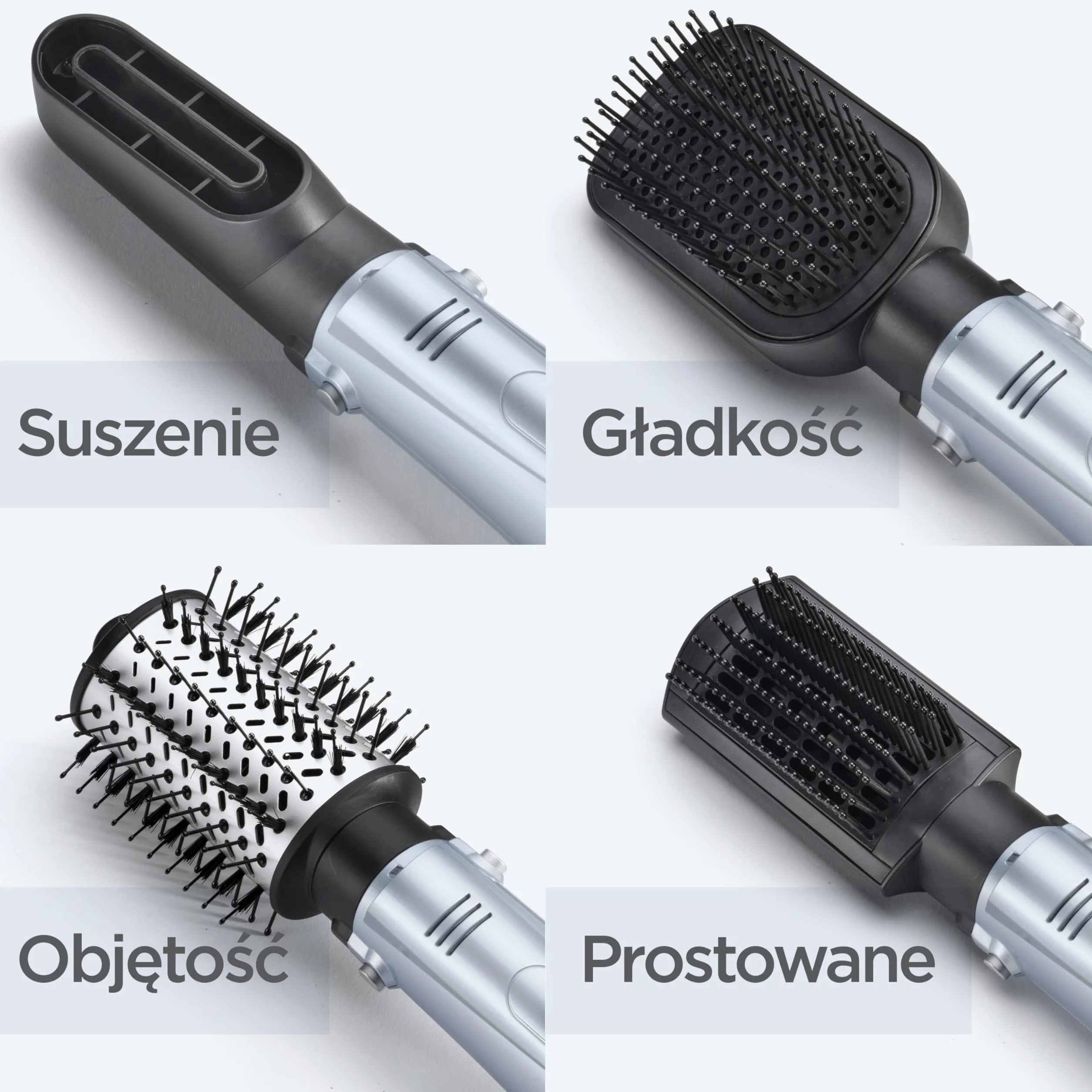 BaByliss Hydro-Fusion 4 w 1 suszarka szczotka do włosów - 1000 W Anti-Frizz Air Styler, Suszenie, Gładkość, Objętość, Prostowanie w Jednym Kroku, Niebieski, AS774E