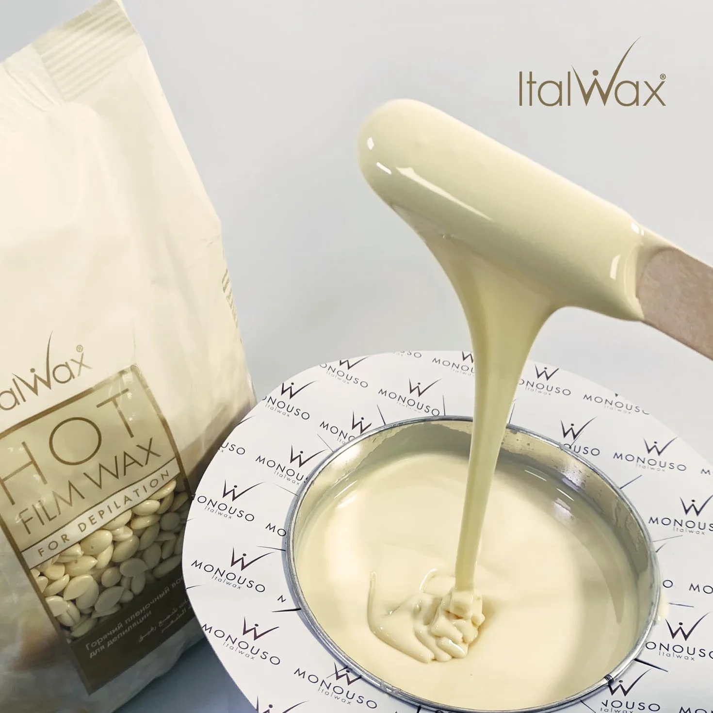 Italwax Płyn twardy wosk biały czekoladowy 1 kg