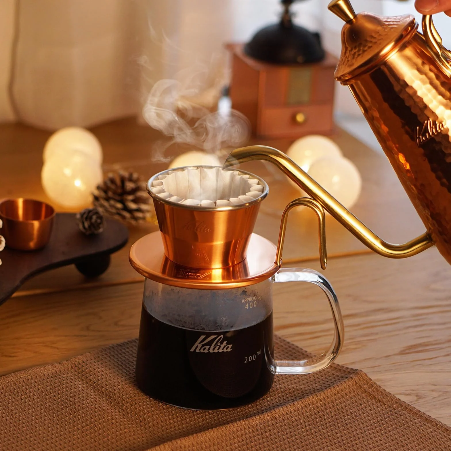 Kalita - Tsubame - miedź Dripper - WDC - 155