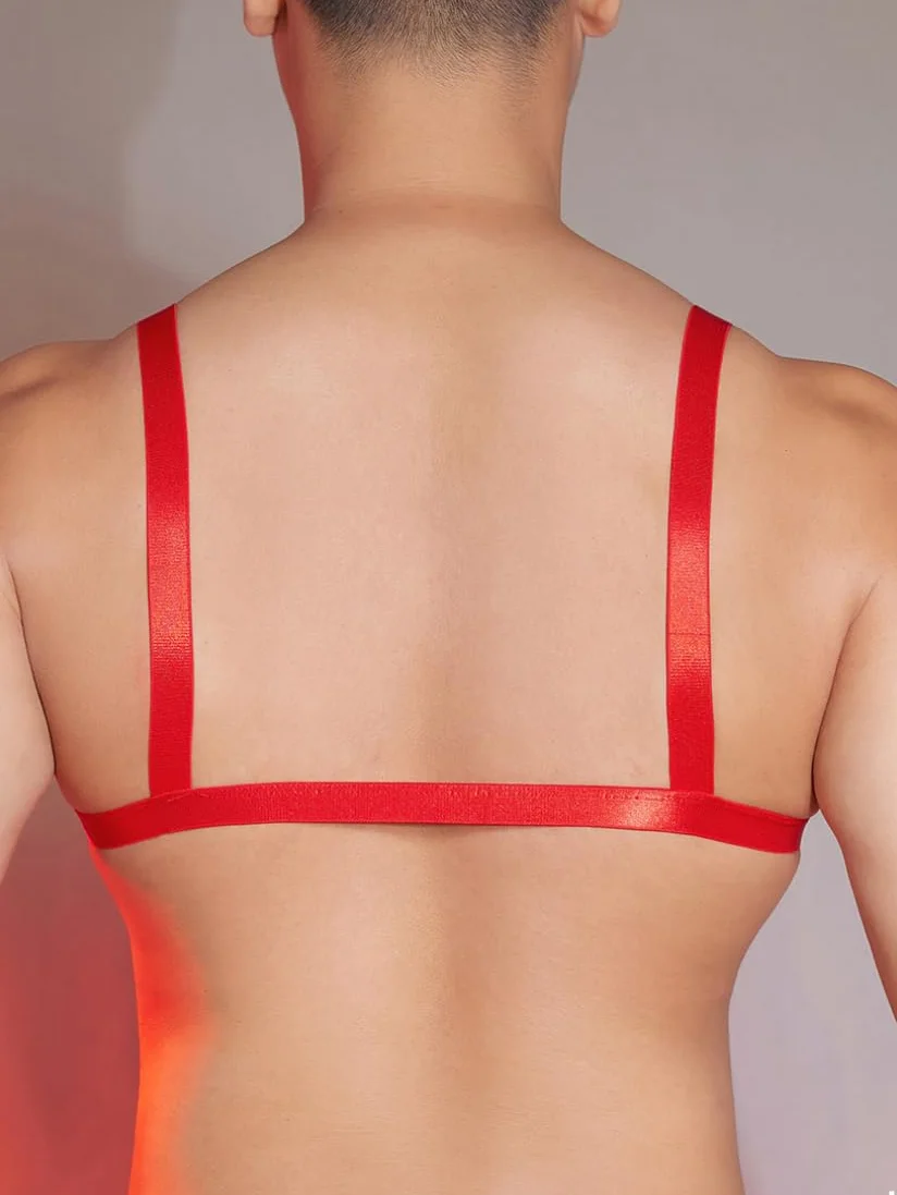 TiaoBug Męski biustonosz olejny, seksowny Sissy, bielizna na ramiączkach spaghetti, braletka, gładka bielizna, biustonosz bikini, top crossdressing, bielizna erotyczna