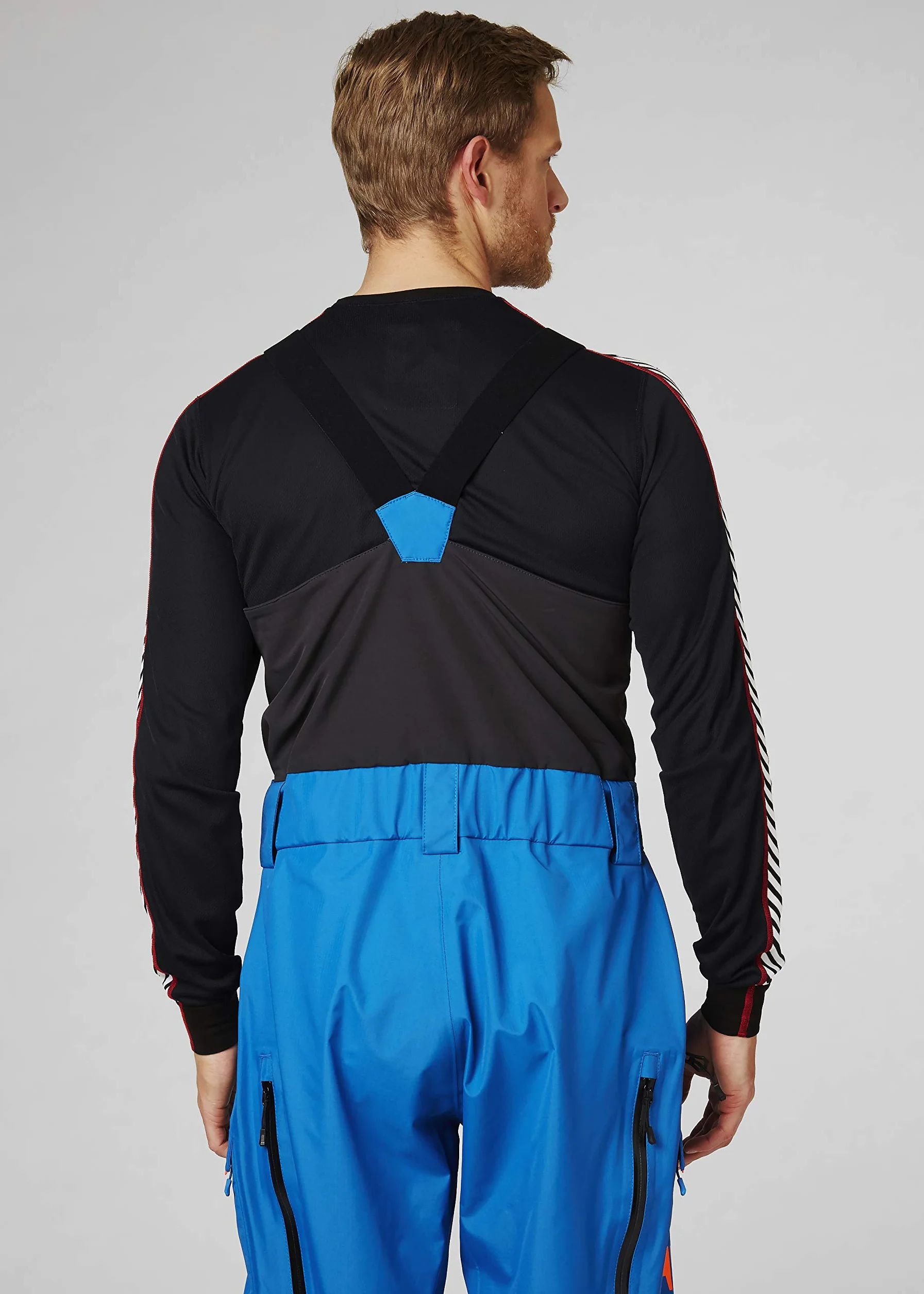 Helly-Hansen Mężczyźni Lifa Dry Stripe Crew Koszulka Termiczna, Granatowy, X-L