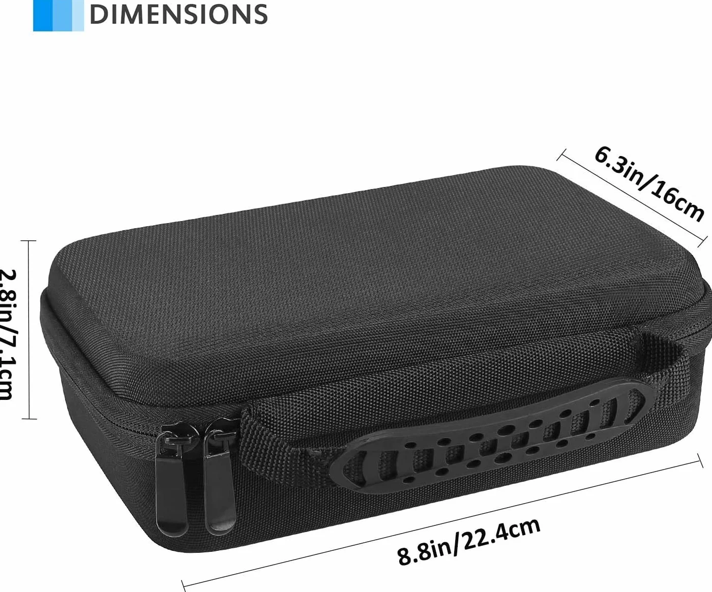 ProCase Twarda walizka pokrowiec na Philips Multigroom Series 3000 5000 7000 MG3750 MG5750/49 MG7750/49 golarka elektryczna i akcesoria dla mężczyzn - czarny