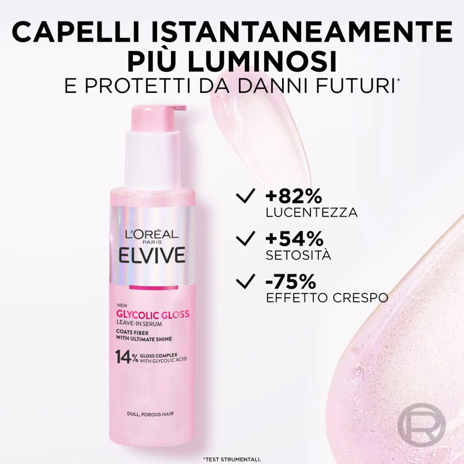L'Oréal Paris Elseve Elvive Glicolic Gloss odżywka 150 ml szampon 200 ml serum bez płukania 150 ml zabieg laminowania 200 ml zestaw 4 butelki