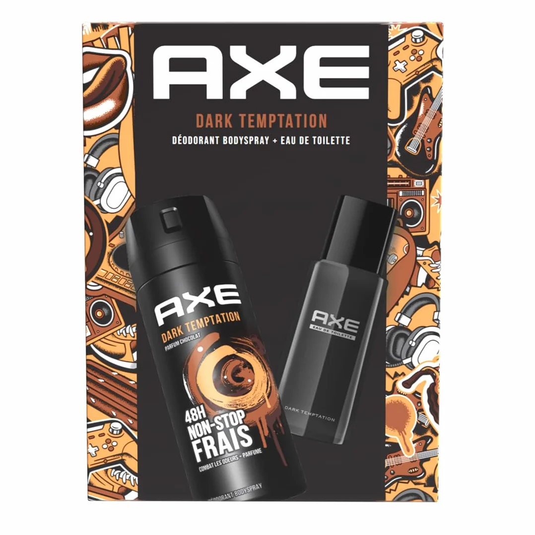 Axe Zestaw męski Dezodorant Woda toaletowa Dark Temptation x1