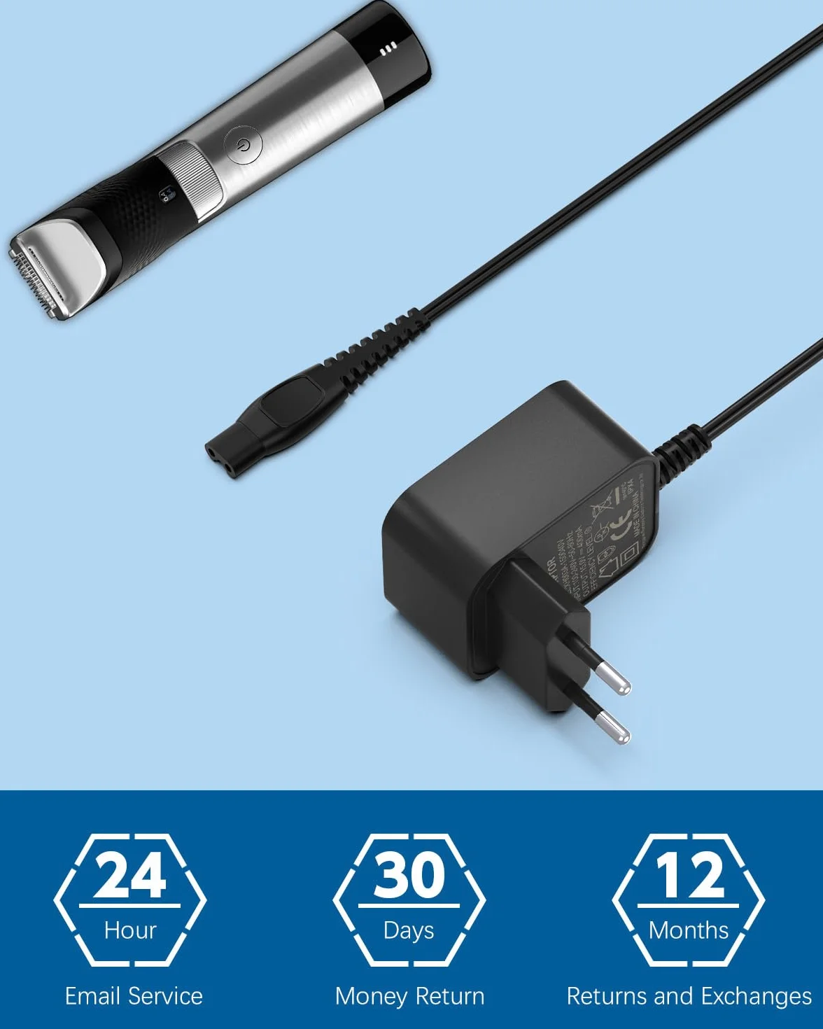 15V HQ8505 Ładowarka do golarki do Philips Norelco 3000 5000 7000 9000 Series S5050 PT860 AT750 HQ PT QG RQ Series One Blade Pro QP6510 QP6520 QP6530 QP6550 Adapter Ładowarka do golarki