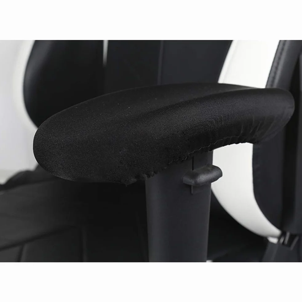 Czarne rozciągliwe krzesło do gier pokrowce Screwcoovers - Ergonomiczne krzesło biurowe