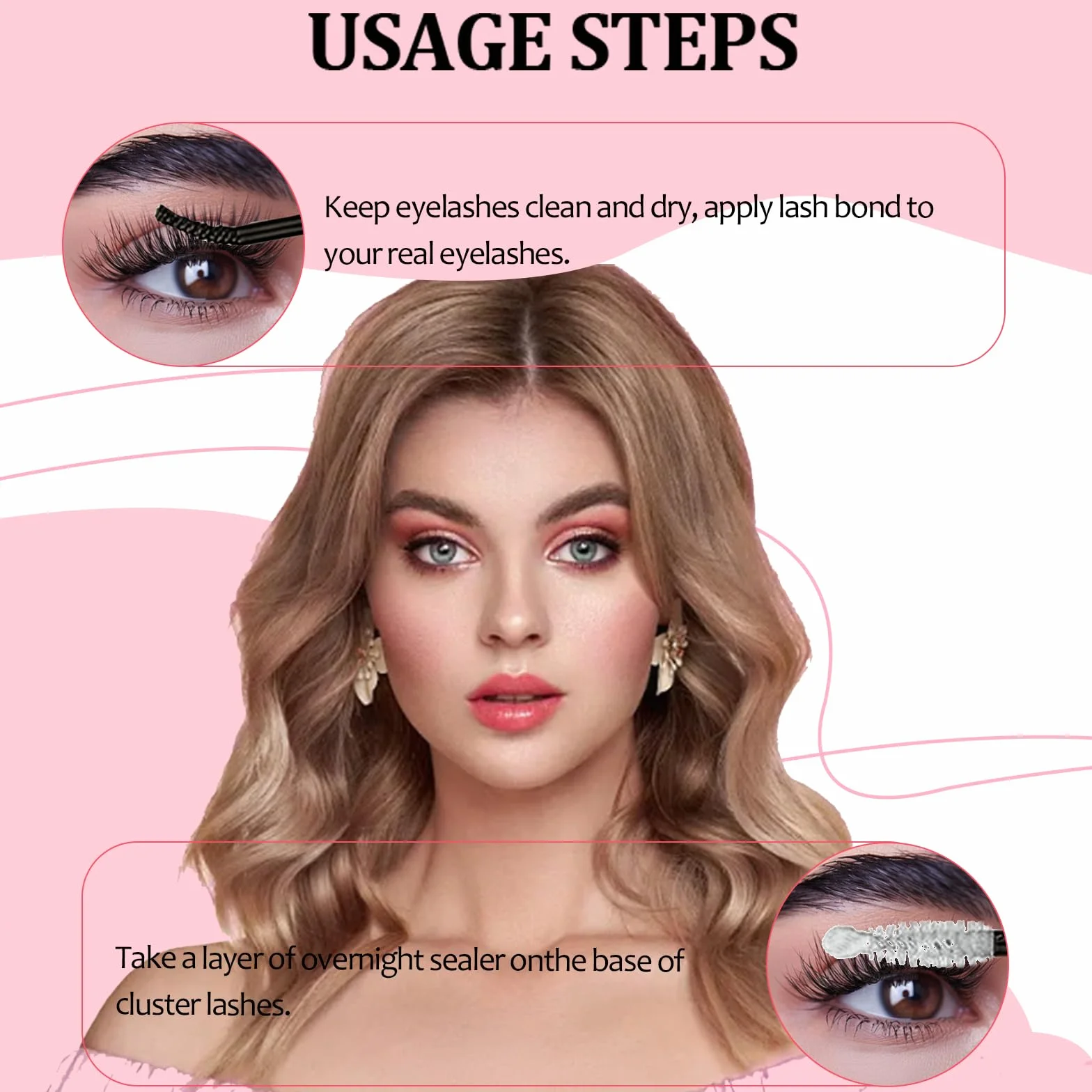 2 x klej do rzęs Lash Bond i Seal Kit DIY Lash Extension z wodoodpornym klejem klastrowym 72h i uszczelnieniem sztucznych rzęs w domu