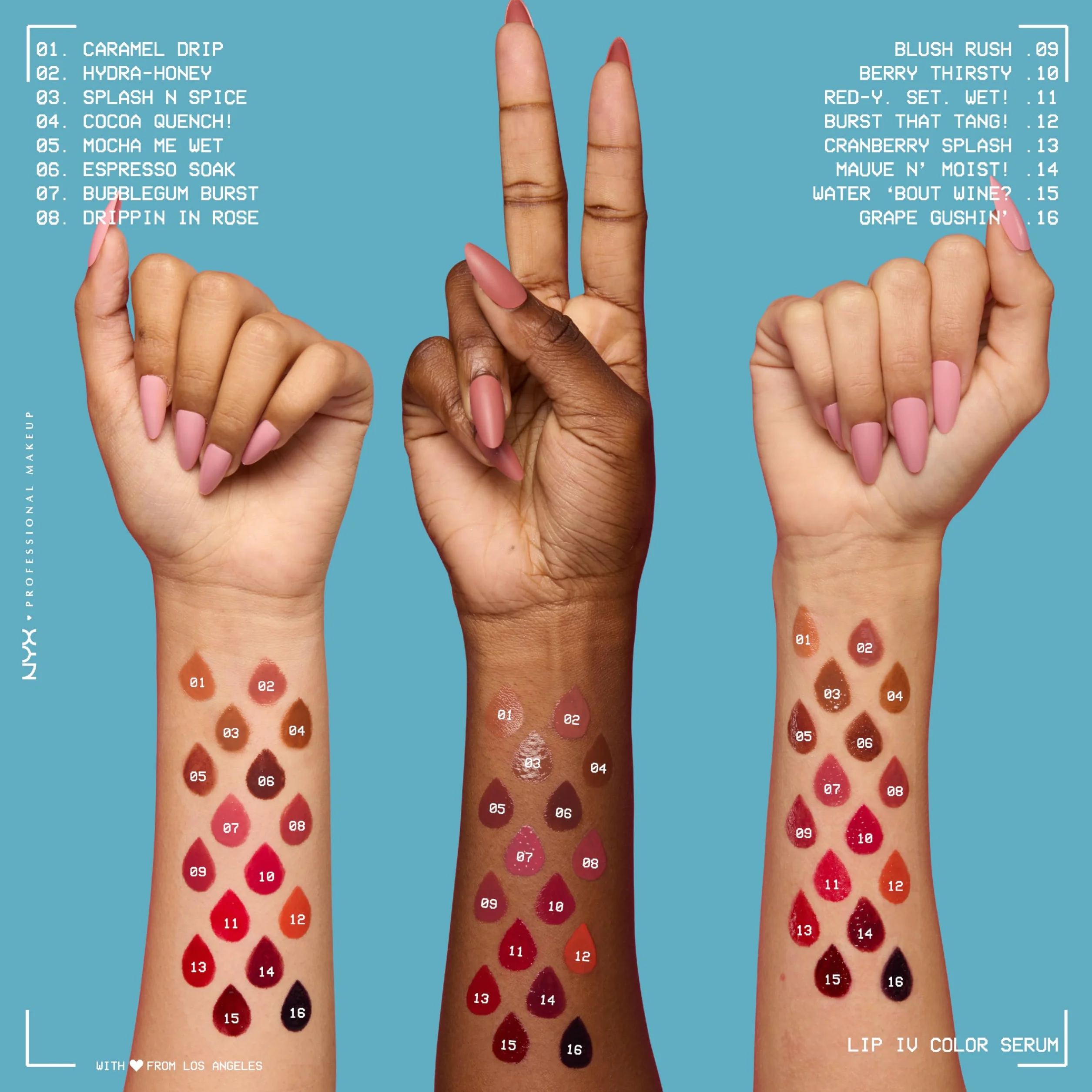NYX Professional Makeup Nawilżający błyszczyk do ust, kolor i połysk na mokro, do 12 godzin, z witaminą B12 i magnezem, nawilżający połysk do ust IV, odcień: Berry Thirsty